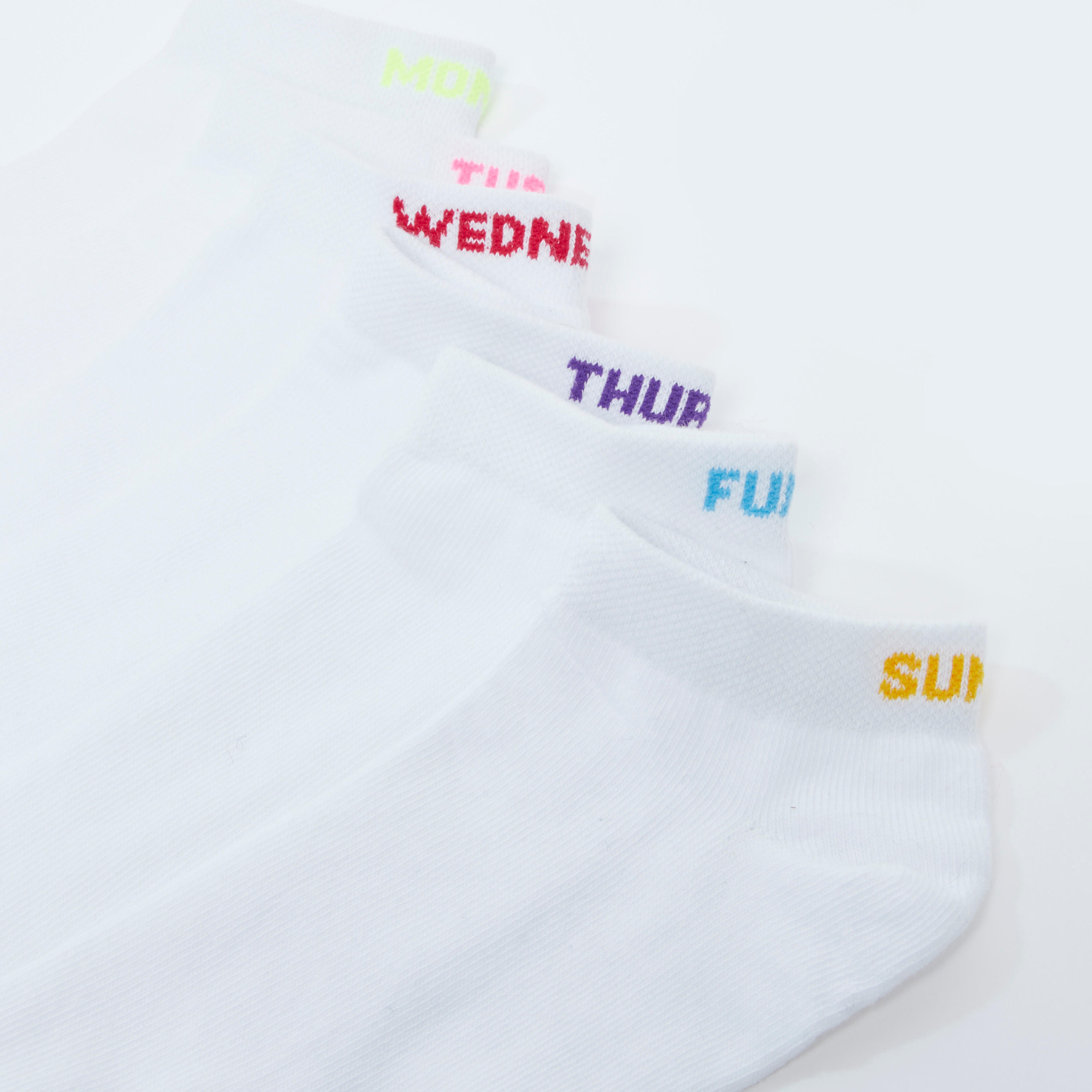 جوارب بطول الكاحل بحوّاف أساور وطبعات - طقم من 6 أزواج-women-socksandstockings-image-3