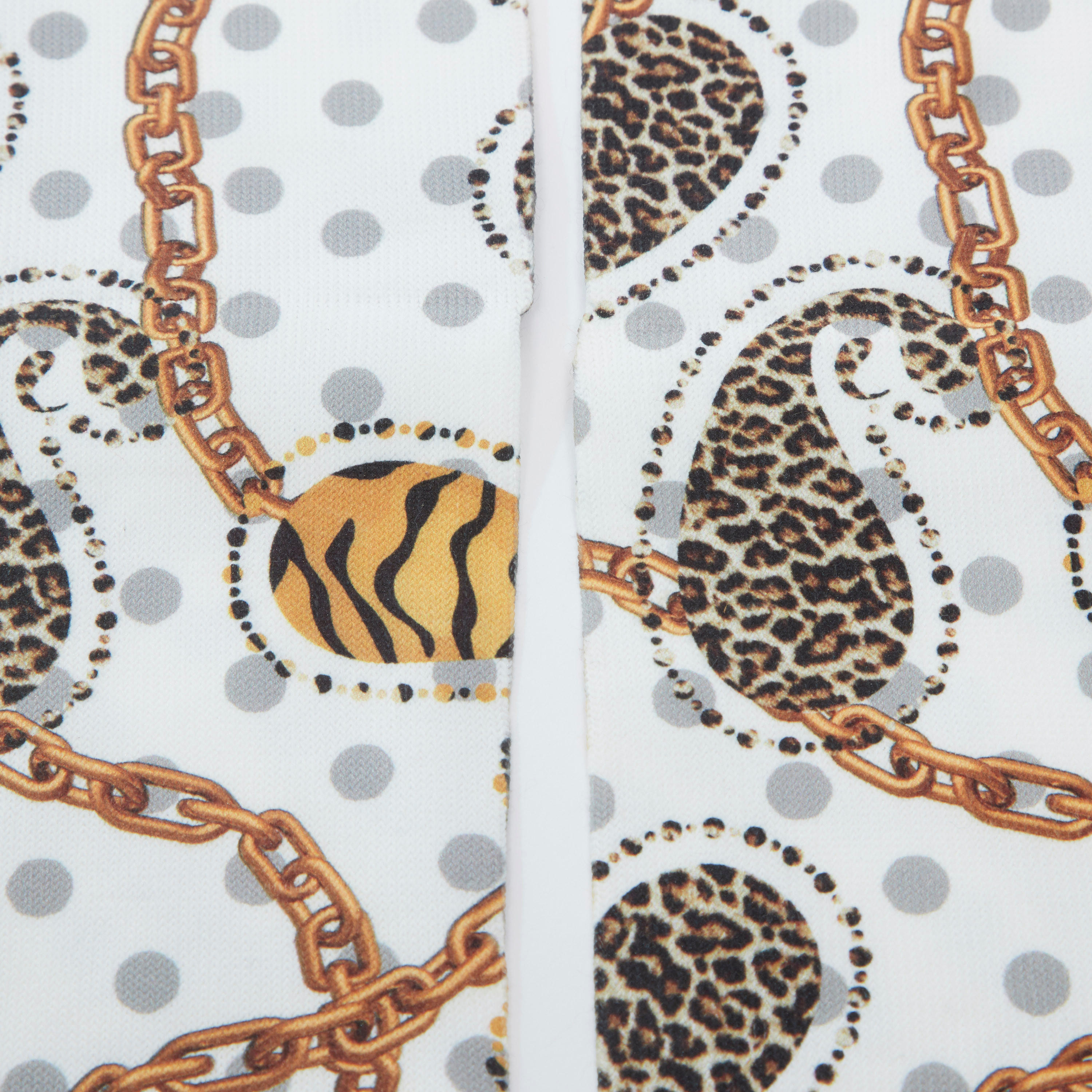 Printed Ankle Length Socks with Cuffed Hem-women-socksandstockings-image-2