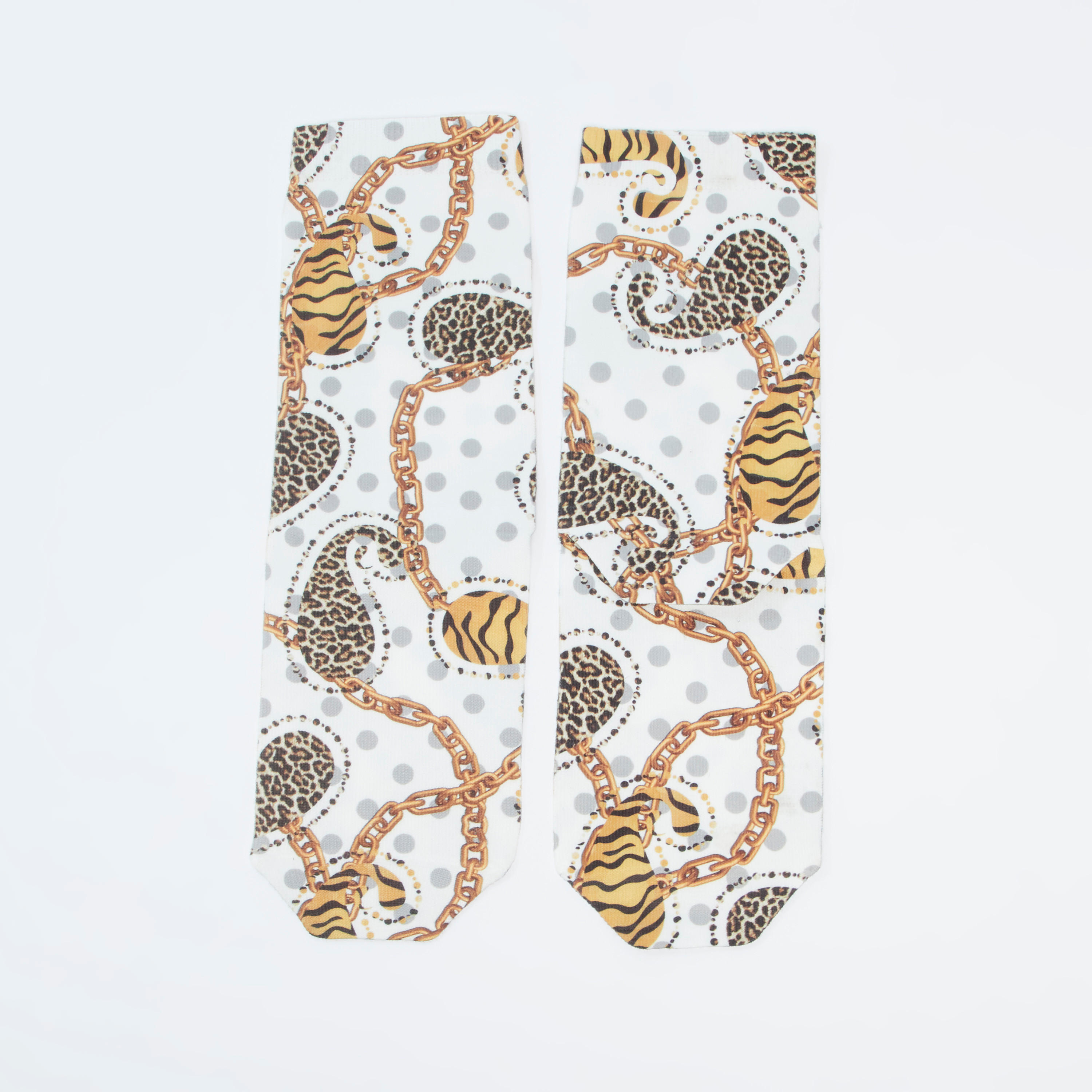 Printed Ankle Length Socks with Cuffed Hem-women-socksandstockings-image-3