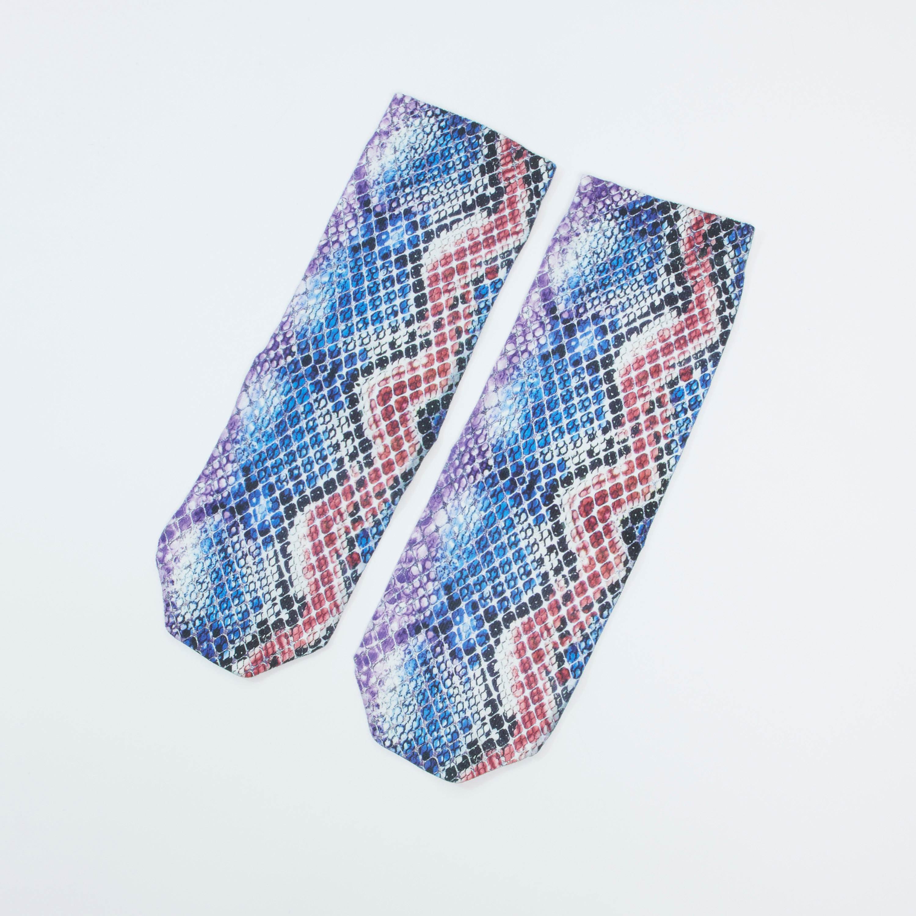 Printed Ankle Length Socks with Cuffed Hem-women-socksandstockings-image-1