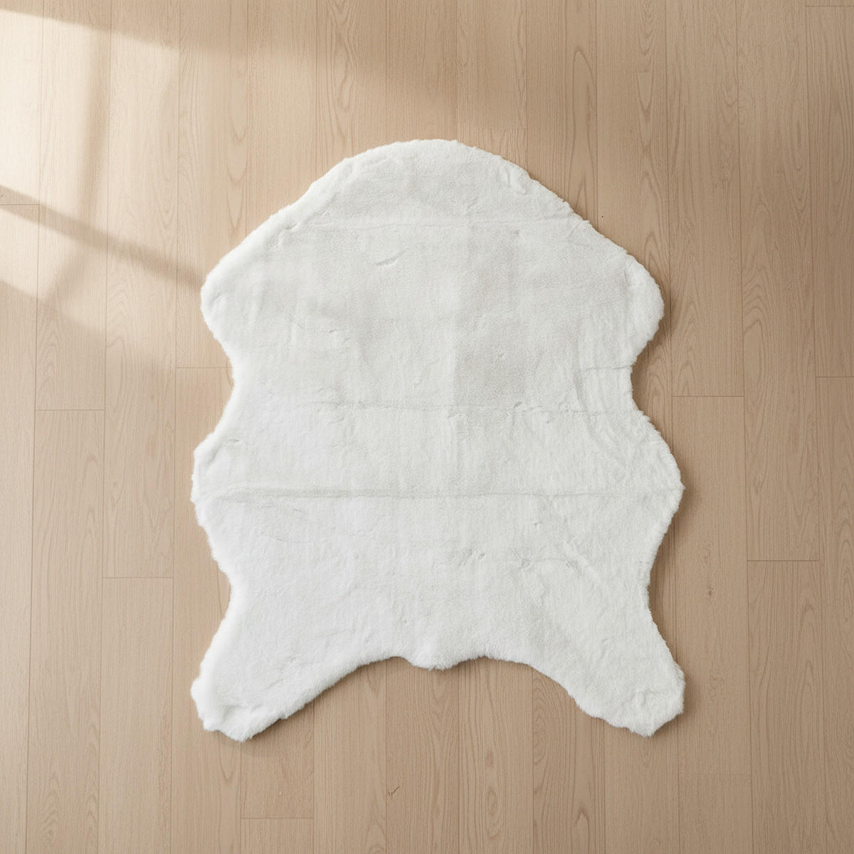 Faux Rabbit Fur Rug - 90x60 cms-household-rugsandcarpets-rugs-image-1
