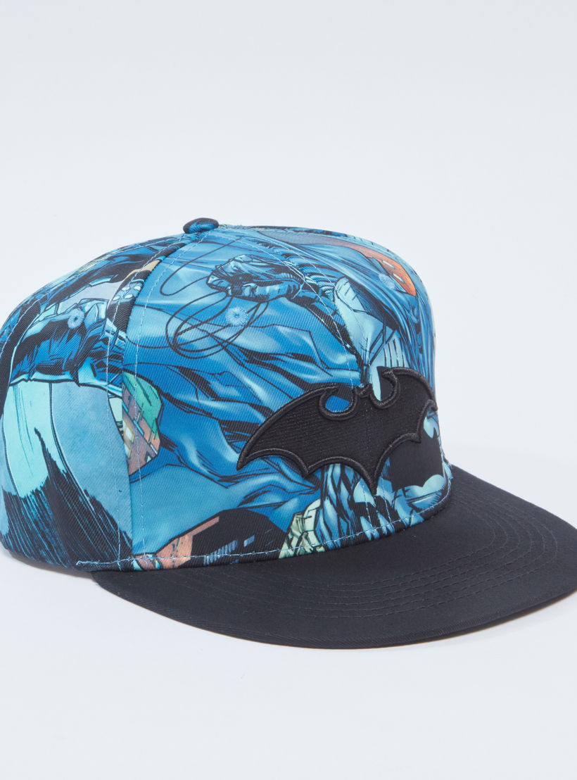 Batman Printed Cap with Snap Closure-men-caps-image-1