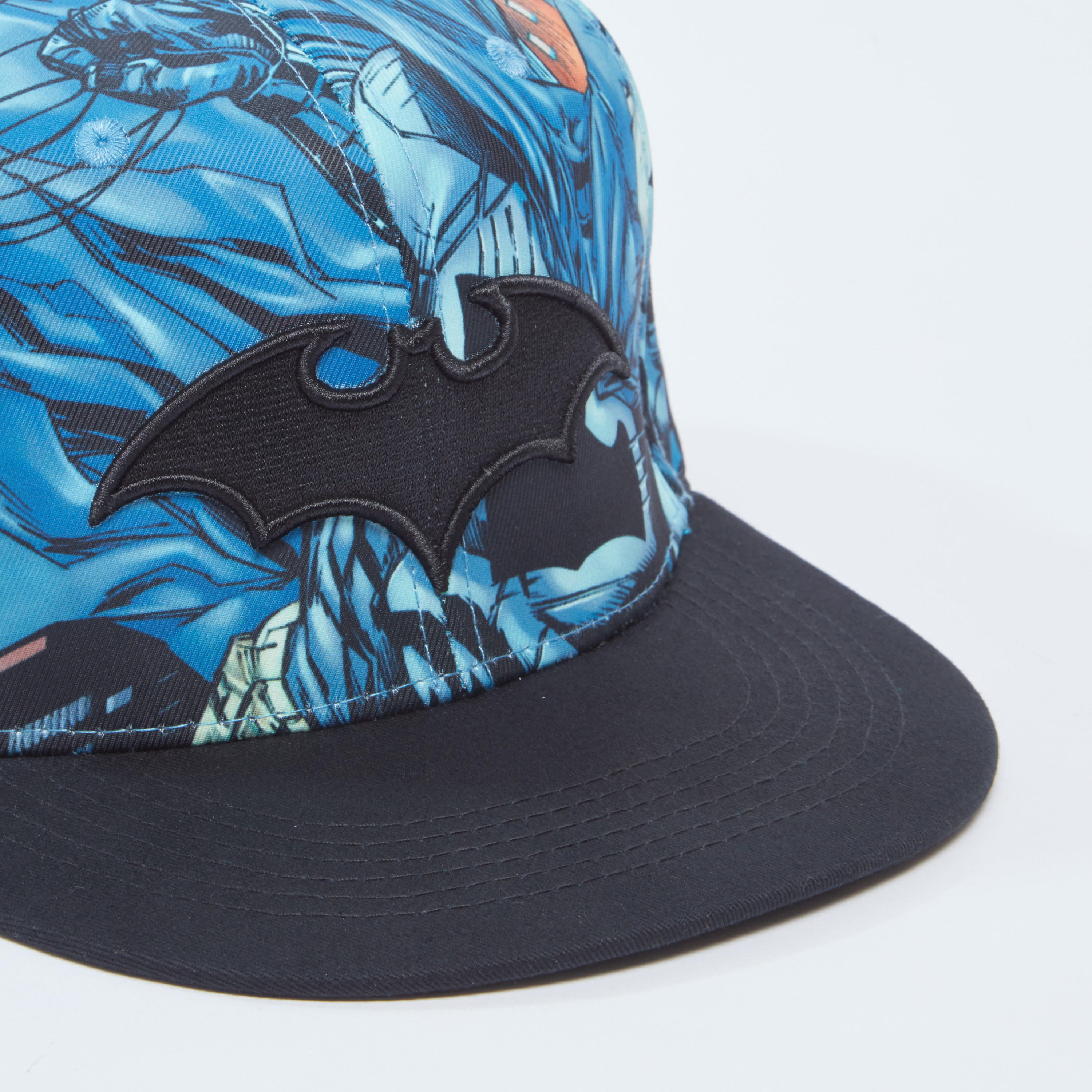 Batman Printed Cap with Snap Closure-men-caps-image-3