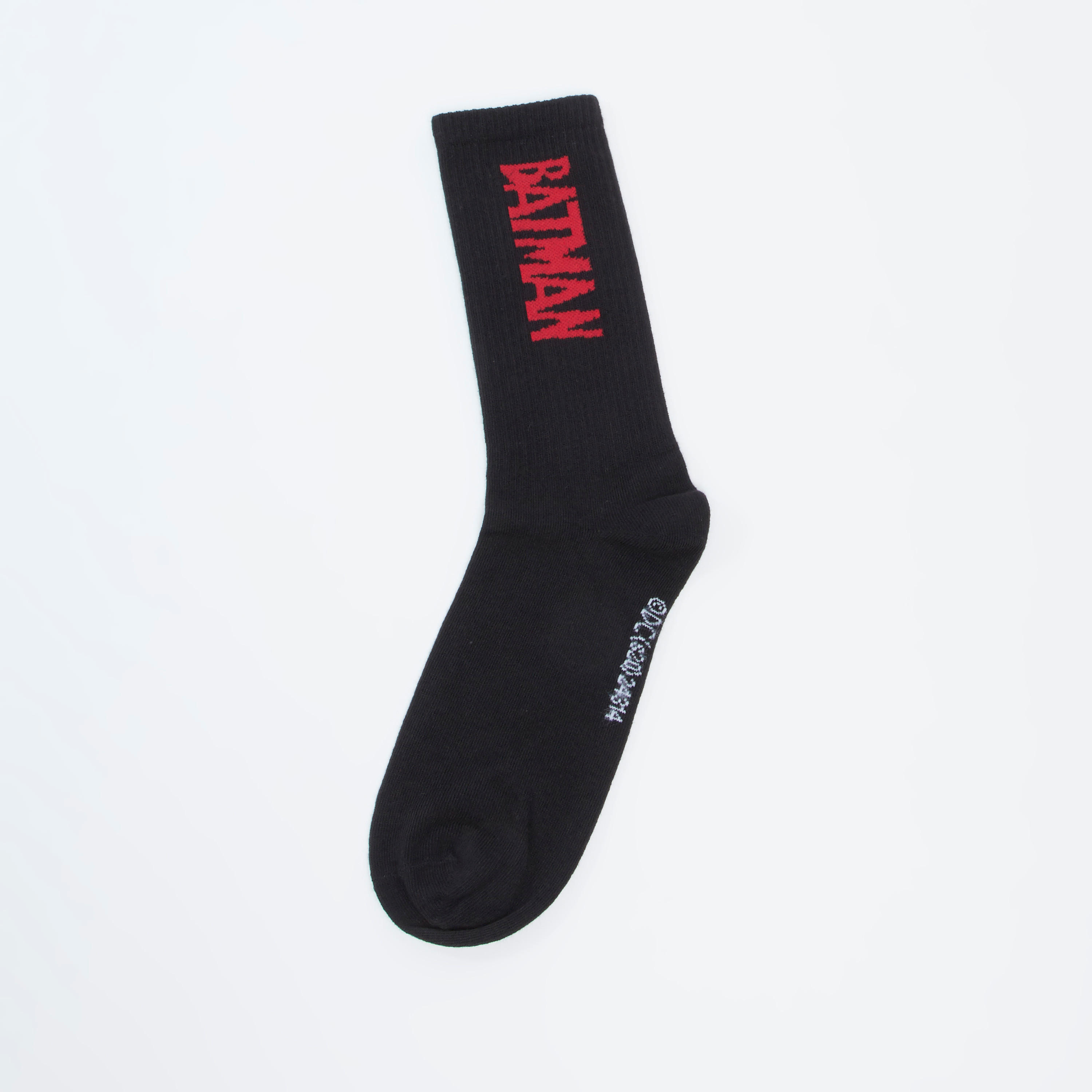 جوارب بطول أعلى الكاحل بحواف مضلّعة وطبعات باتمان-men-socks-image-1