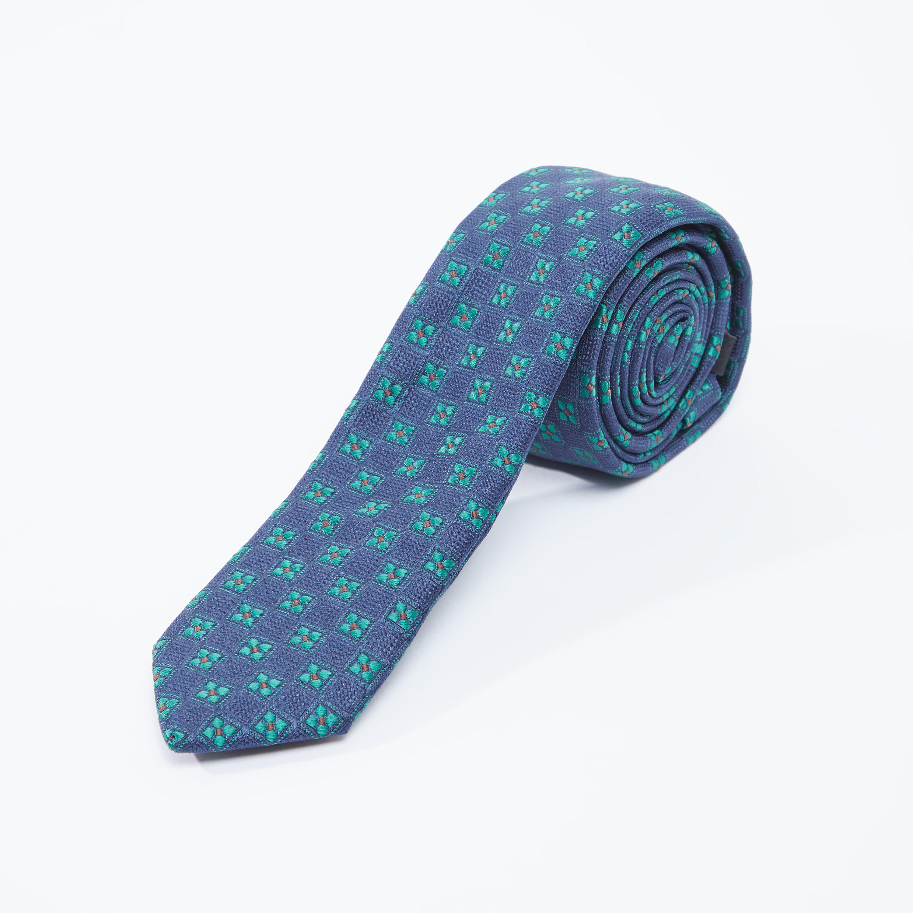 Textured Regular Necktie with Keeper Loop-men-tiesandcufflinks-pocketsquares-image-1