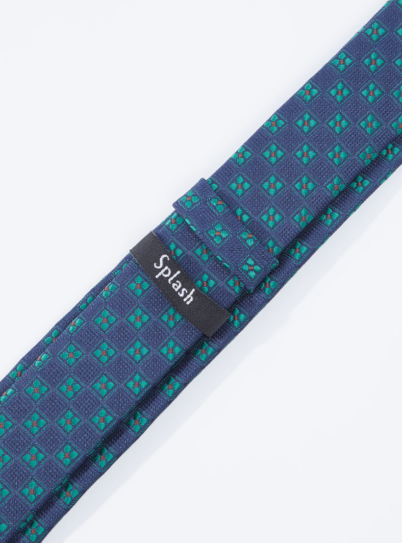 Textured Regular Necktie with Keeper Loop-men-tiesandcufflinks-pocketsquares-image-3