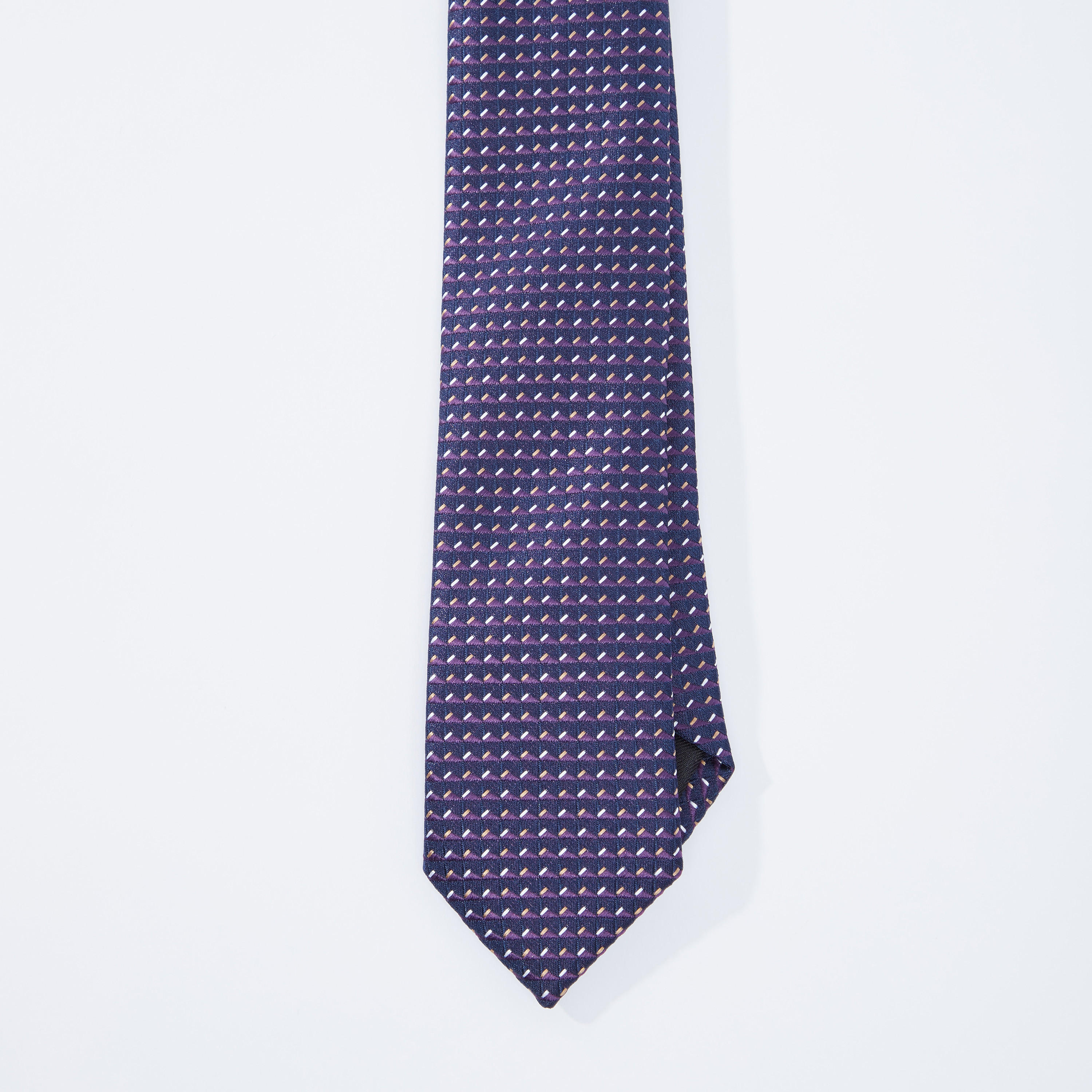 Printed Regular Necktie with Keeper Loop-men-tiesandcufflinks-pocketsquares-image-4