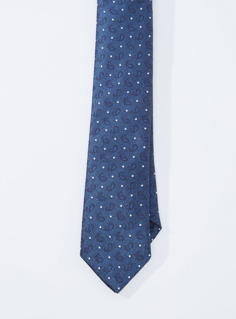 ربطة عنق عادية بحلقة تثبيت وطبعات-men-tiesandcufflinks-pocketsquares-image-1