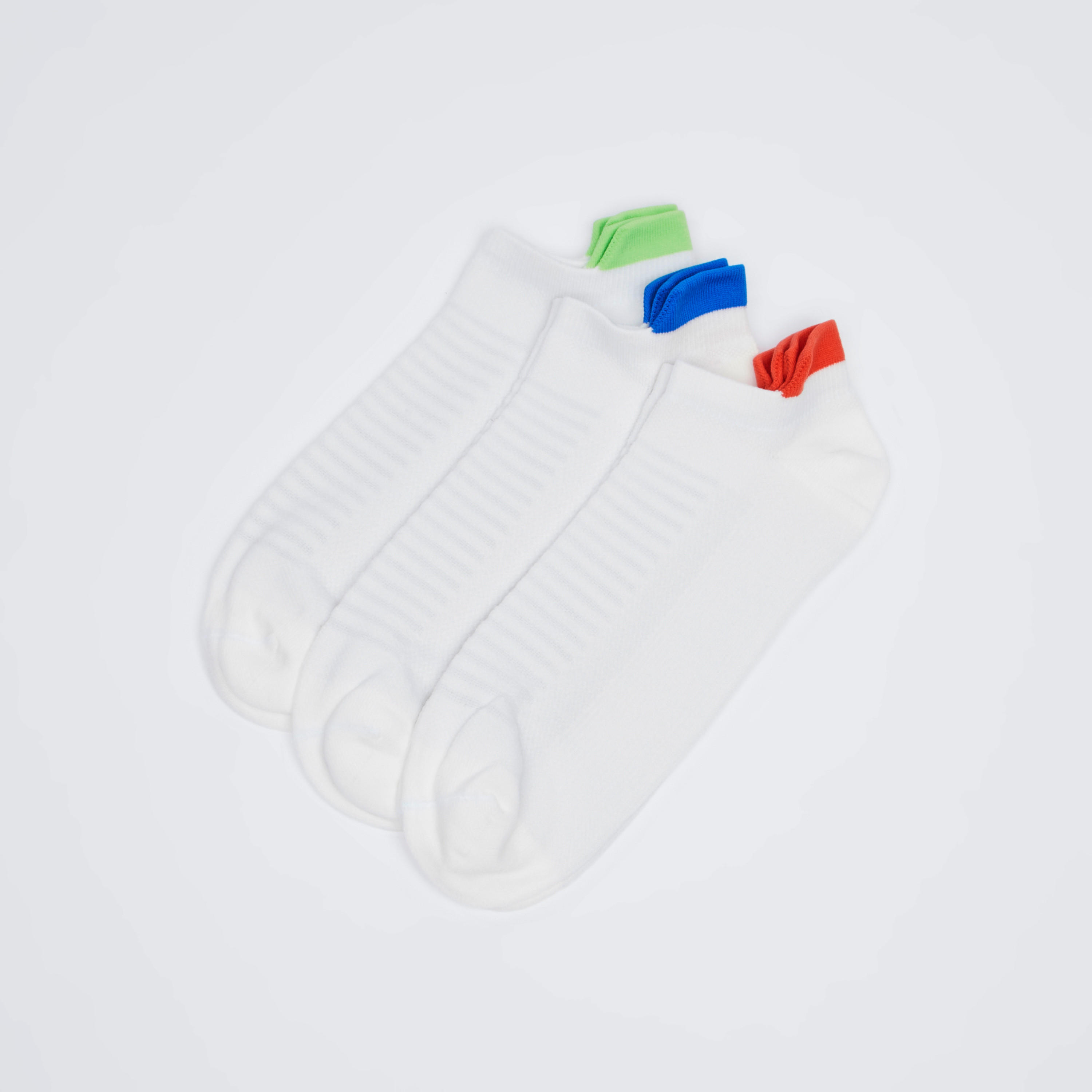 Set of 3 - Striped Ankle Length Socks-men-socks-image-1