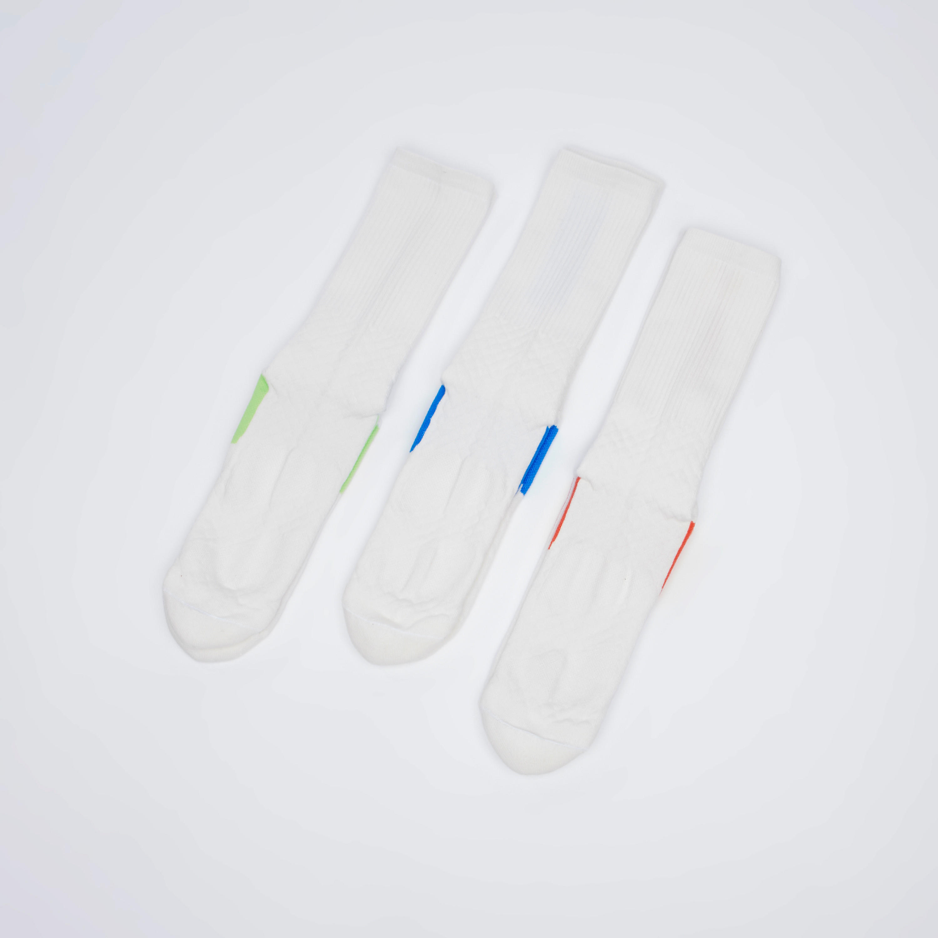 جوارب بطول متوسط وتقليمات متباينة - طقم من 3 أزواج-men-socks-image-3