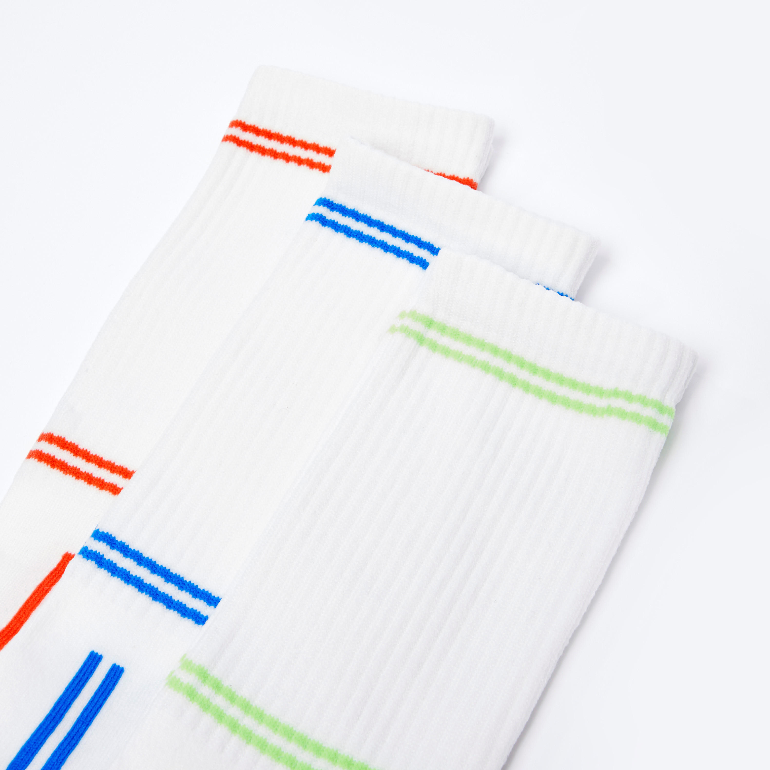 جوارب مخططة بطول الكاحل - طقم من 3 أزواج-men-socks-image-2