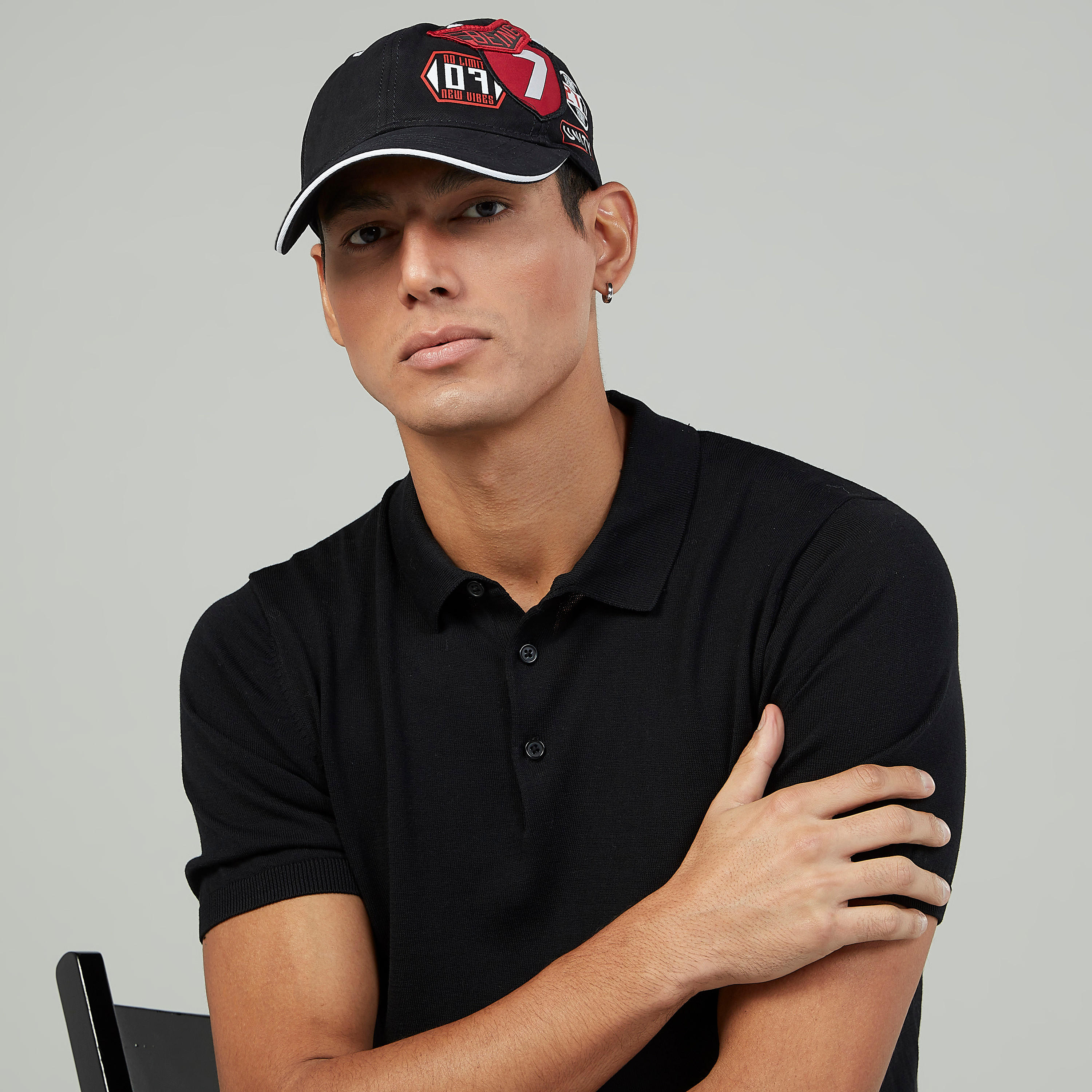 كاب بارز الملمس بإبزيم إغلاق من بيينج هيومان-men-caps-image-2