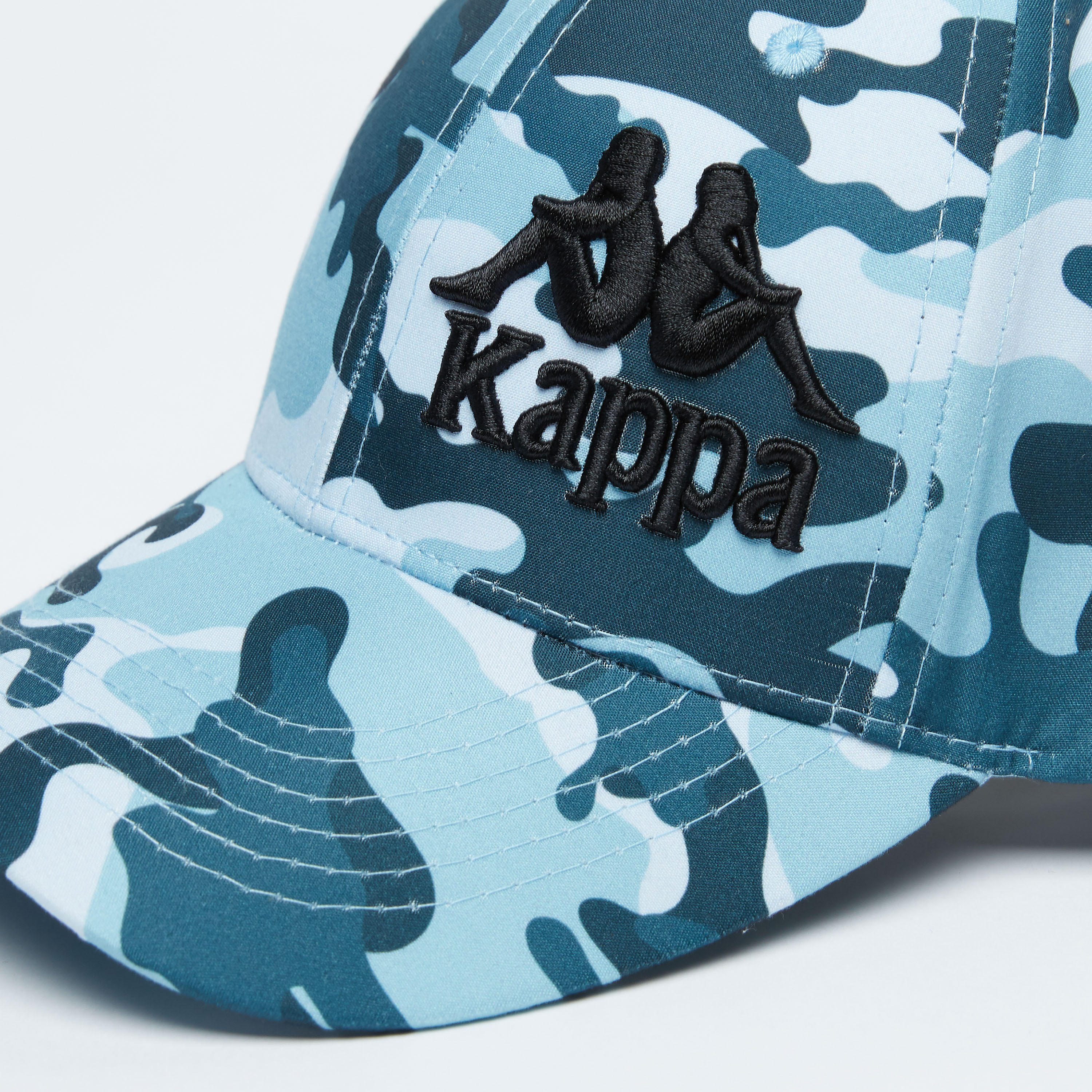 Kappa Camouflage Printed Cap with Hook and Loop Closure-men-caps-image-3