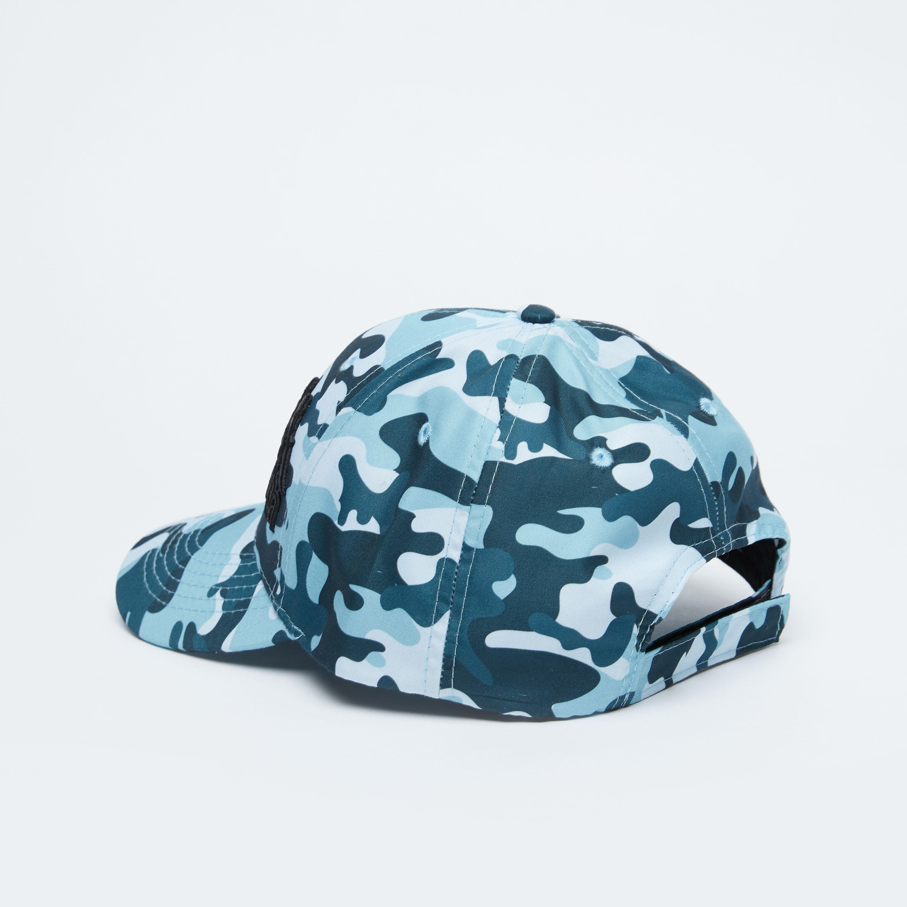Kappa Camouflage Printed Cap with Hook and Loop Closure-men-caps-image-4