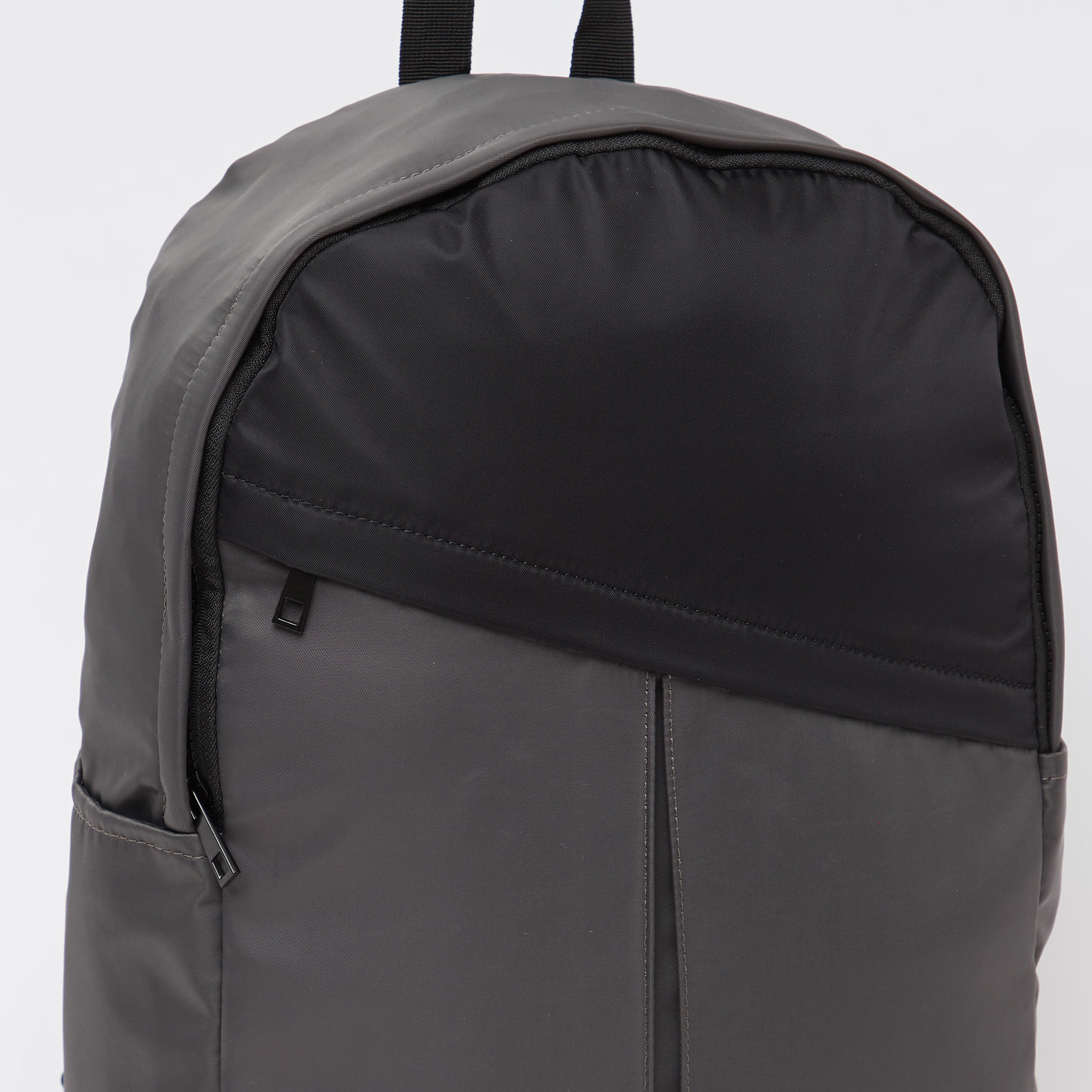 Lee Cooper Plain Backpack with Adjustable Straps and Zip Closure-men-bags-image-3