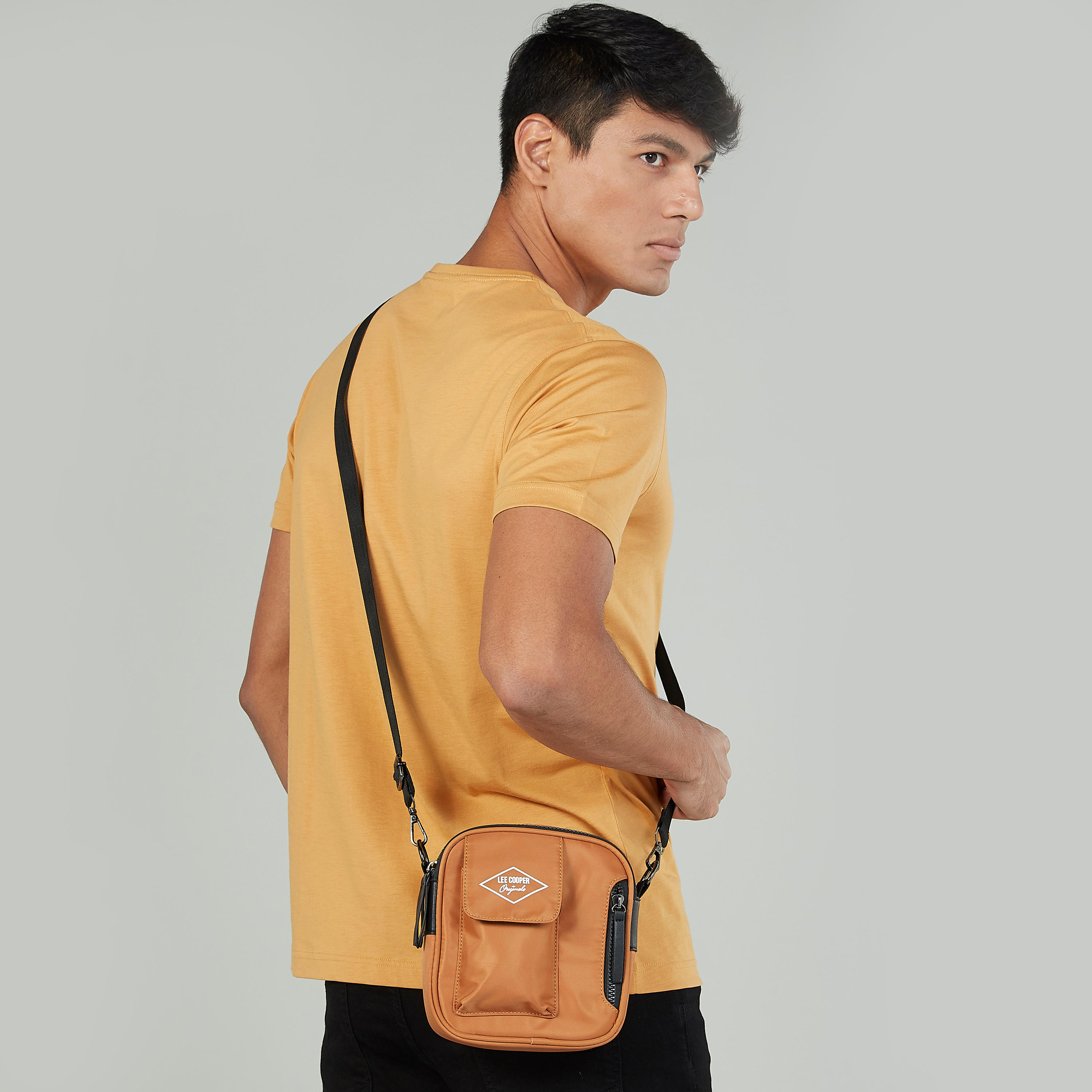 Lee Cooper Crossbody Bag with Detachable Strap-men-bags-image-2