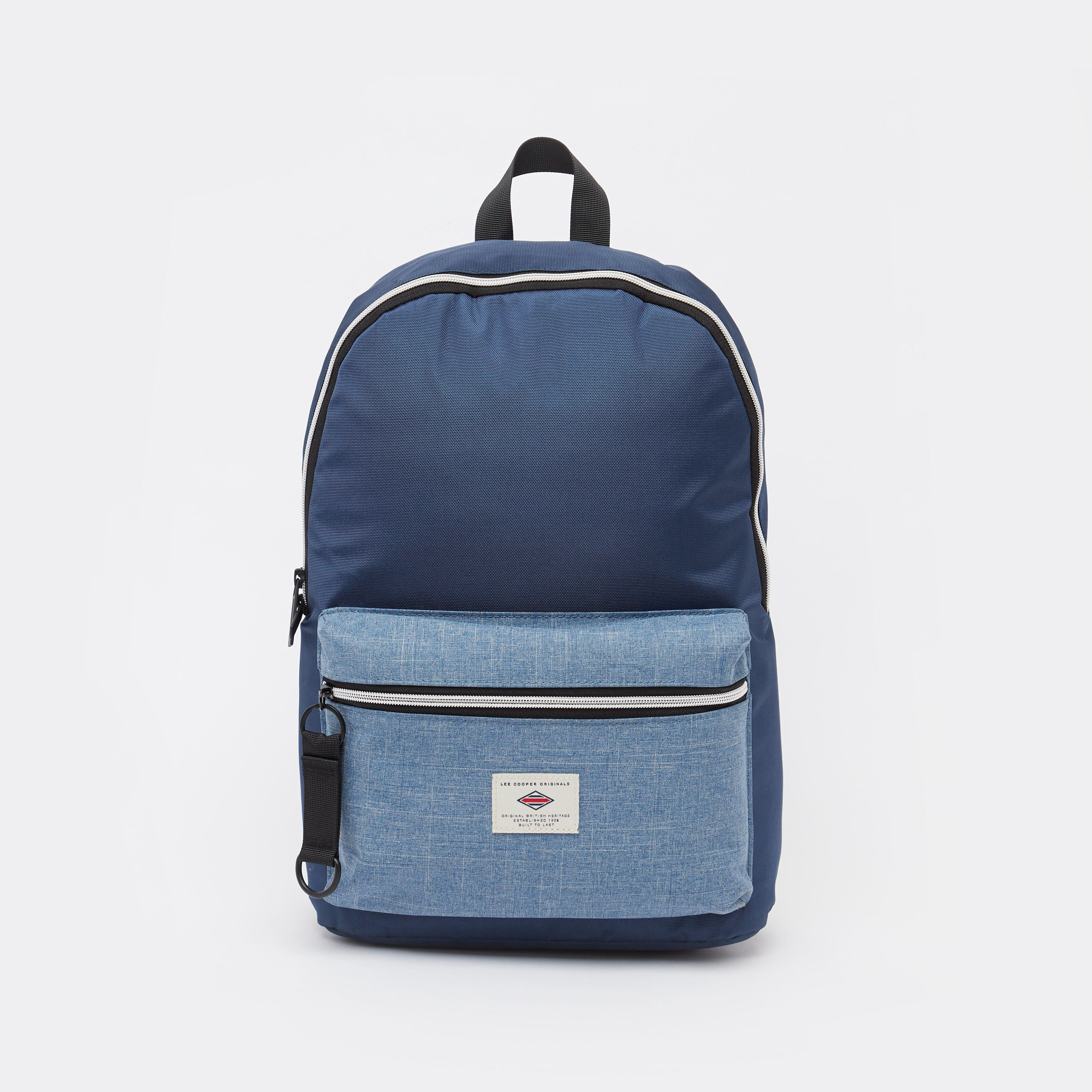 Lee Cooper Textured Backpack with Adjustable Straps-men-bags-image-1