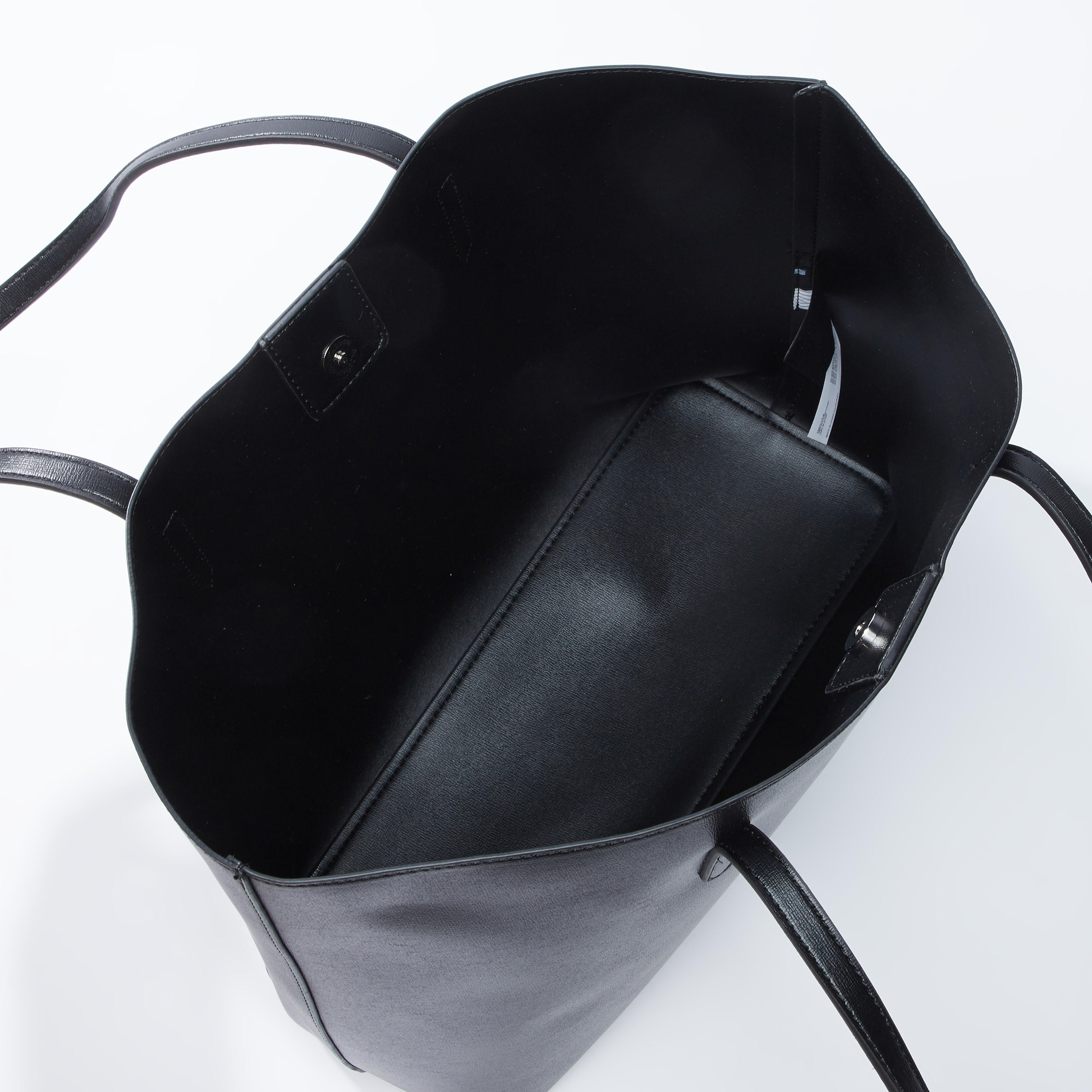 شنطة توتي سادة بزر إغلاق مغناطيسي ومقابض مزدوجة-women-bagsandwallets-handbags-image-4