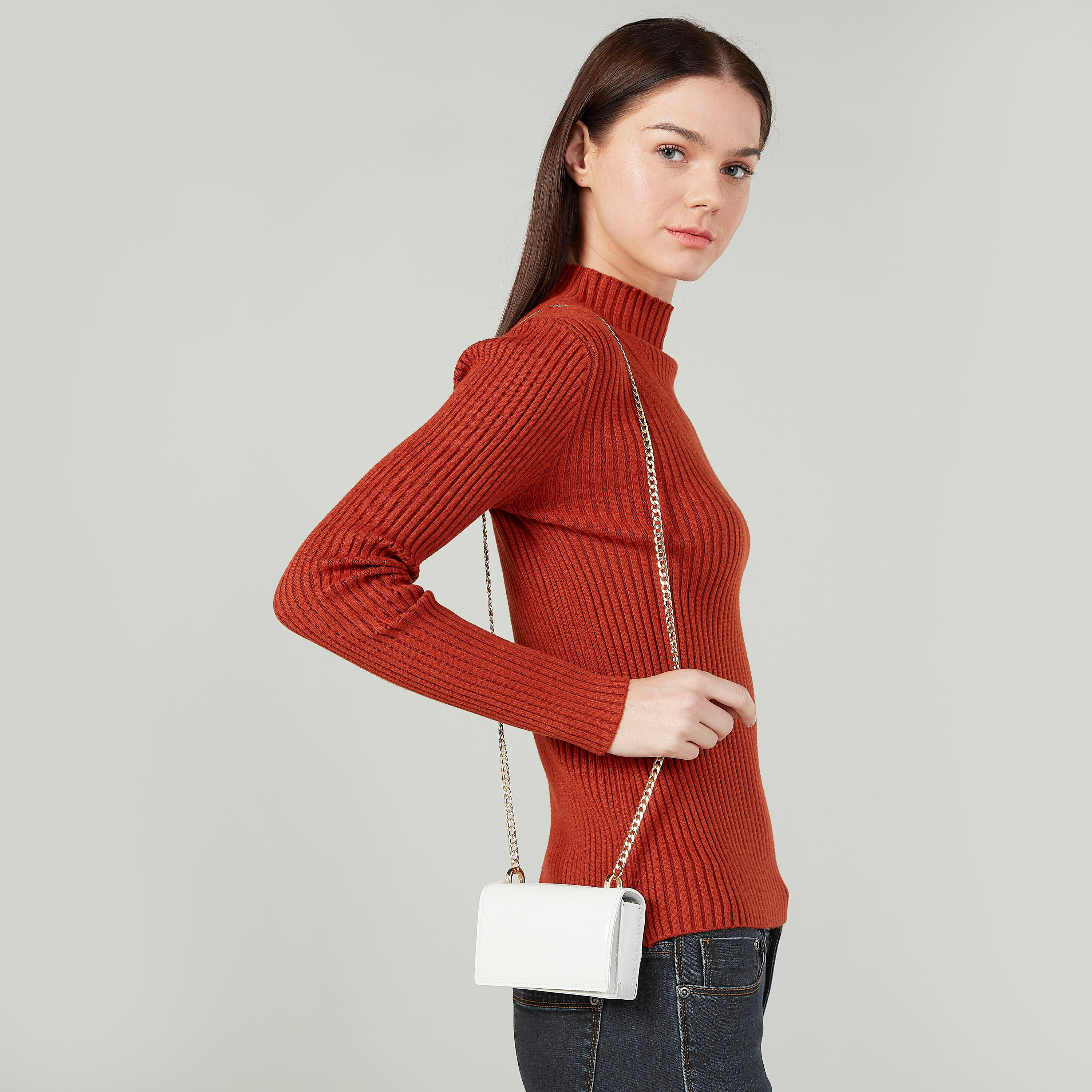 حقيبة ساتشيل بارزة الملمس بزر إغلاق مغناطيسي وسلسلة ميتاليك-women-bagsandwallets-handbags-image-2