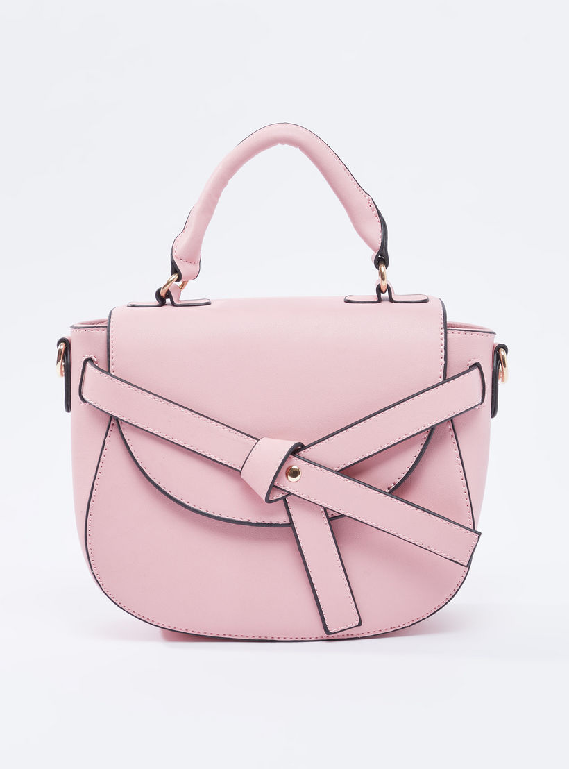 Plain Crossbody Bag with Adjustable Strap and Magnetic Snap Closure-women-bagsandwallets-handbags-image-1