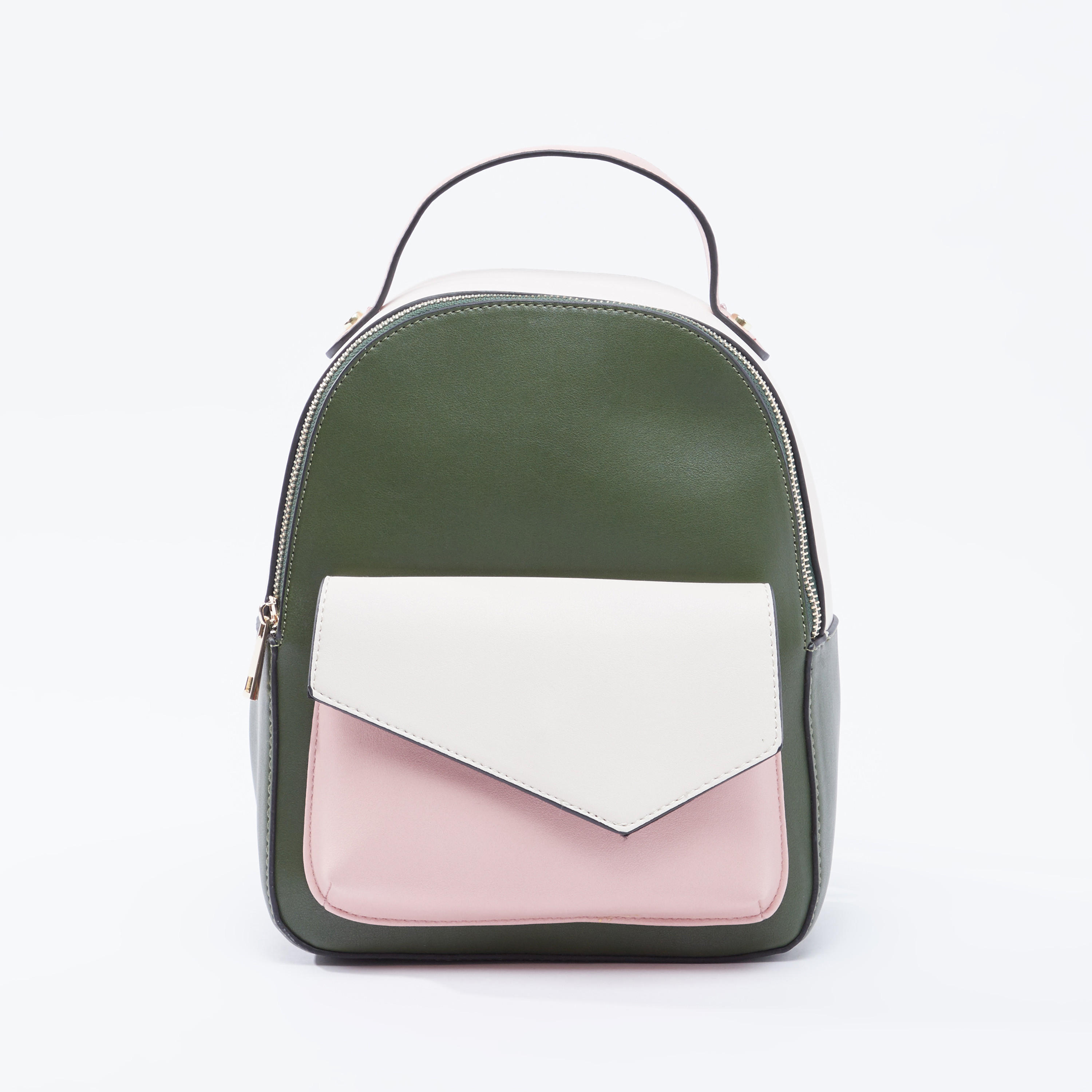 حقيبة ظهر سادة بحمالات كتف قابلة للتعديل ومقبض علوي-women-bagsandwallets-handbags-image-5