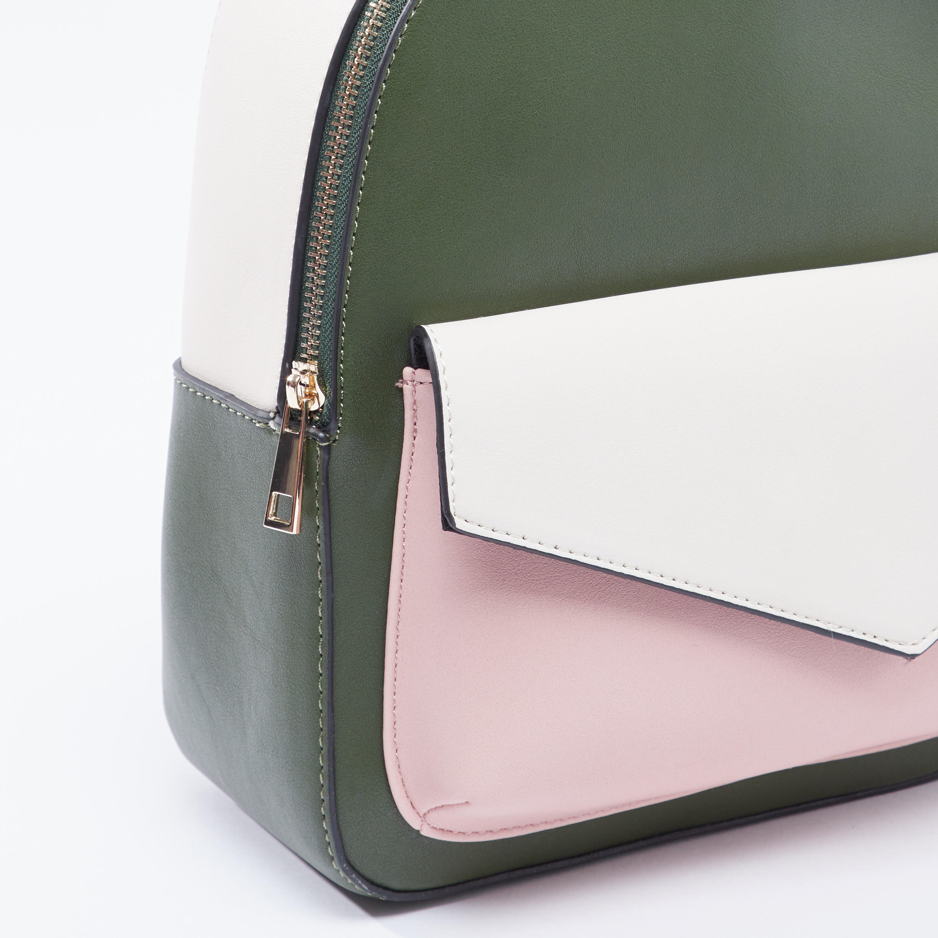 حقيبة ظهر سادة بحمالات كتف قابلة للتعديل ومقبض علوي-women-bagsandwallets-handbags-image-3