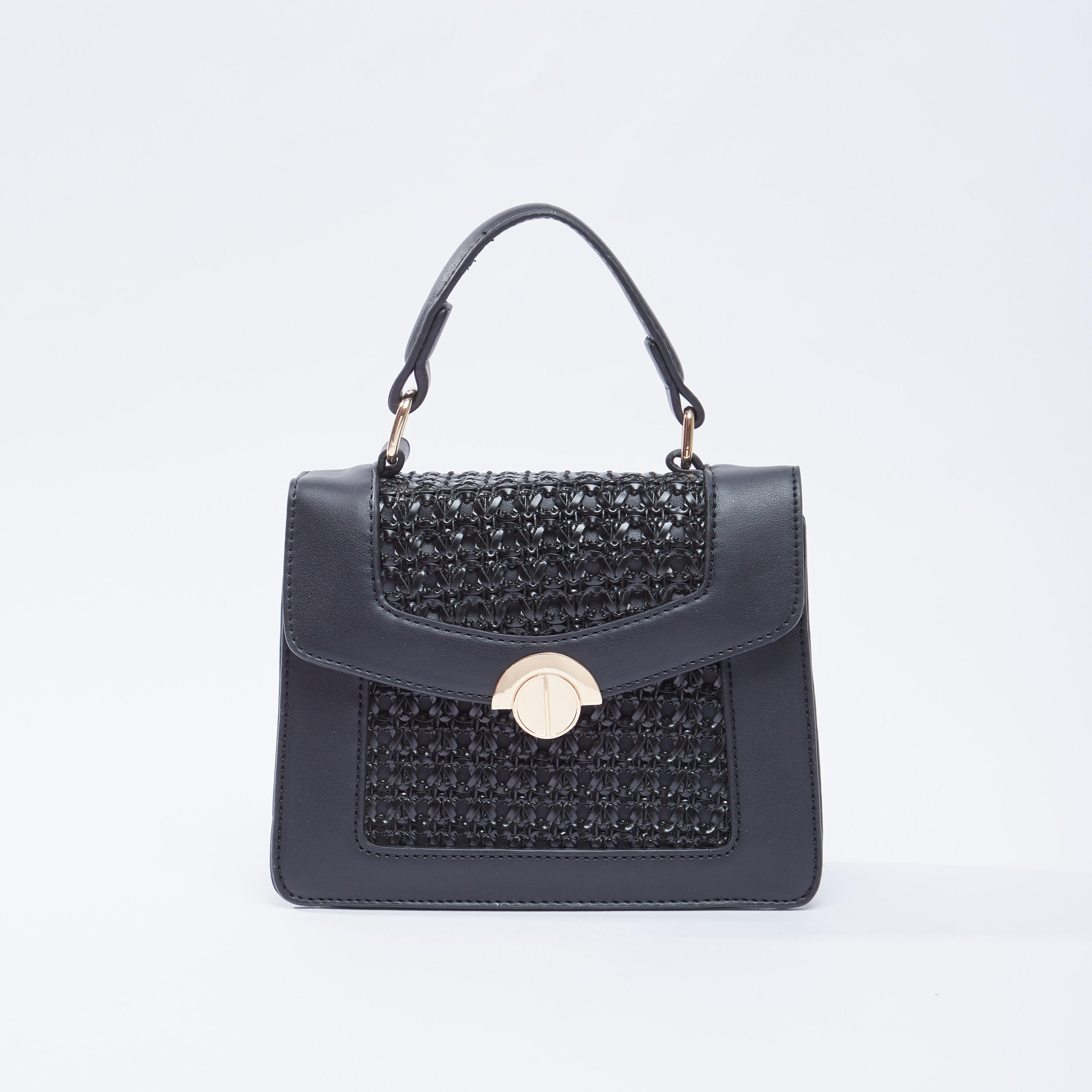 شنطة ساتشيل بارزة الملمس بزر إغلاق مغناطيسي وحمّالة قابلة للتعديل-women-bagsandwallets-handbags-image-5