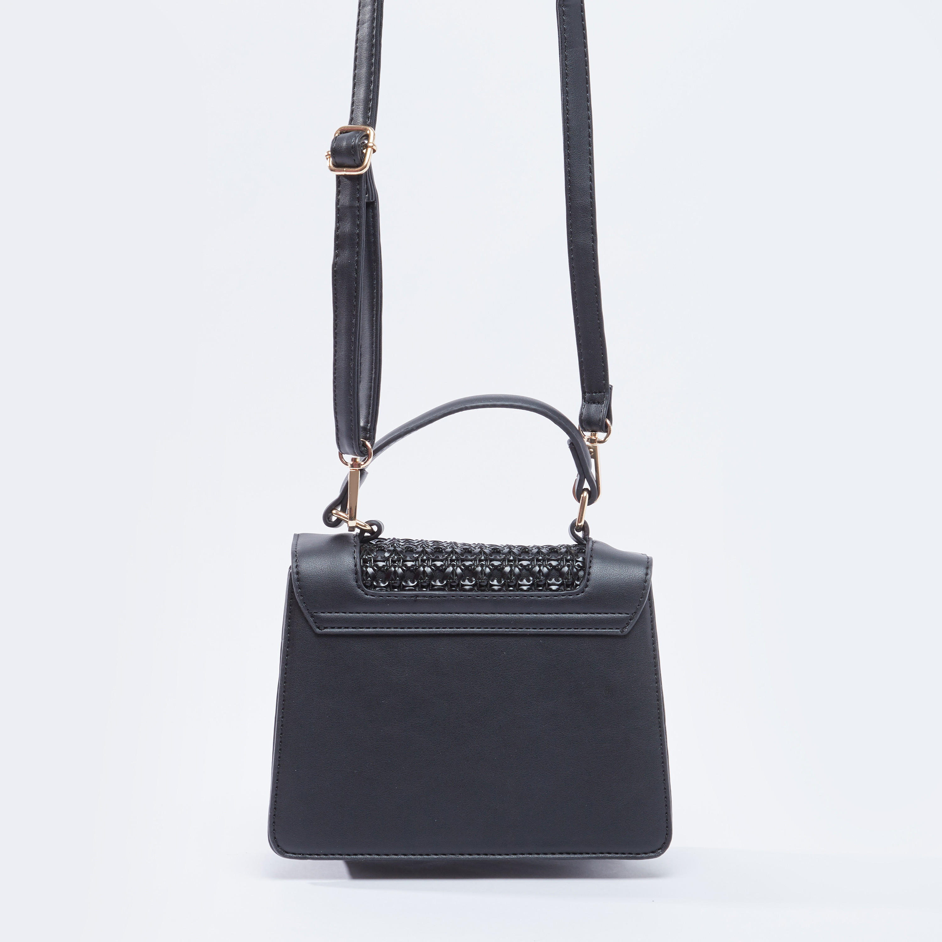 شنطة ساتشيل بارزة الملمس بزر إغلاق مغناطيسي وحمّالة قابلة للتعديل-women-bagsandwallets-handbags-image-2