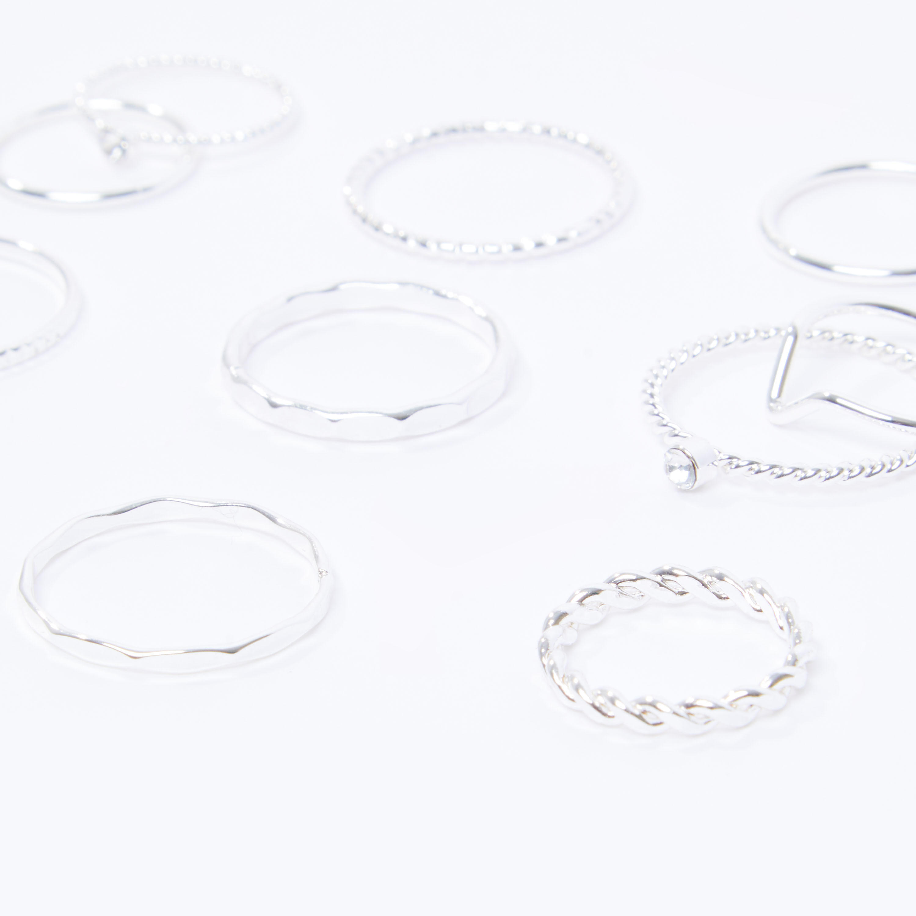 خواتم مزيّنة - طقم من 9 قطع-women-watchesandjewellery-jewellery-rings-image-3
