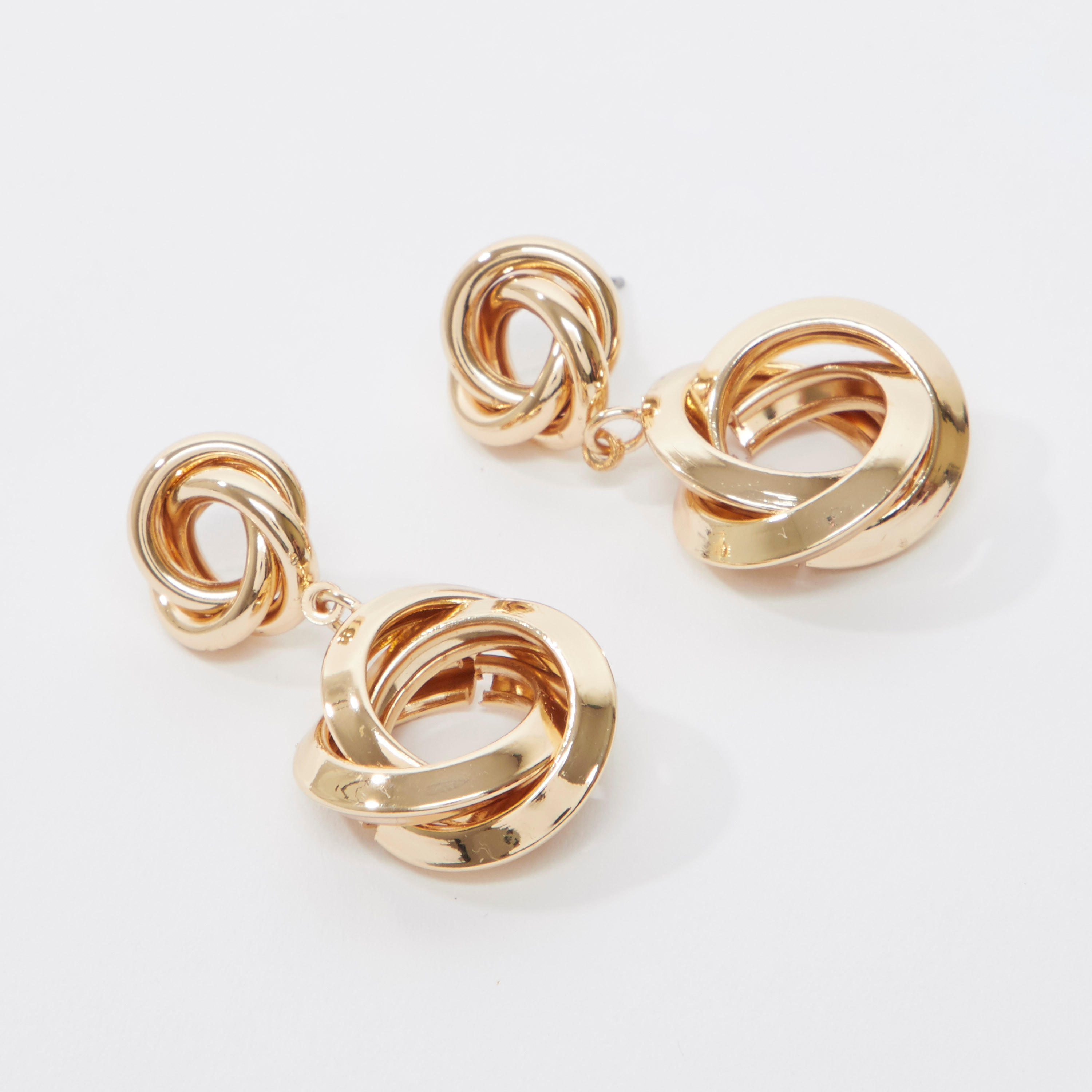 حلق بدلاية سادة ومشبك إغلاق-women-watchesandjewellery-jewellery-earrings-image-3