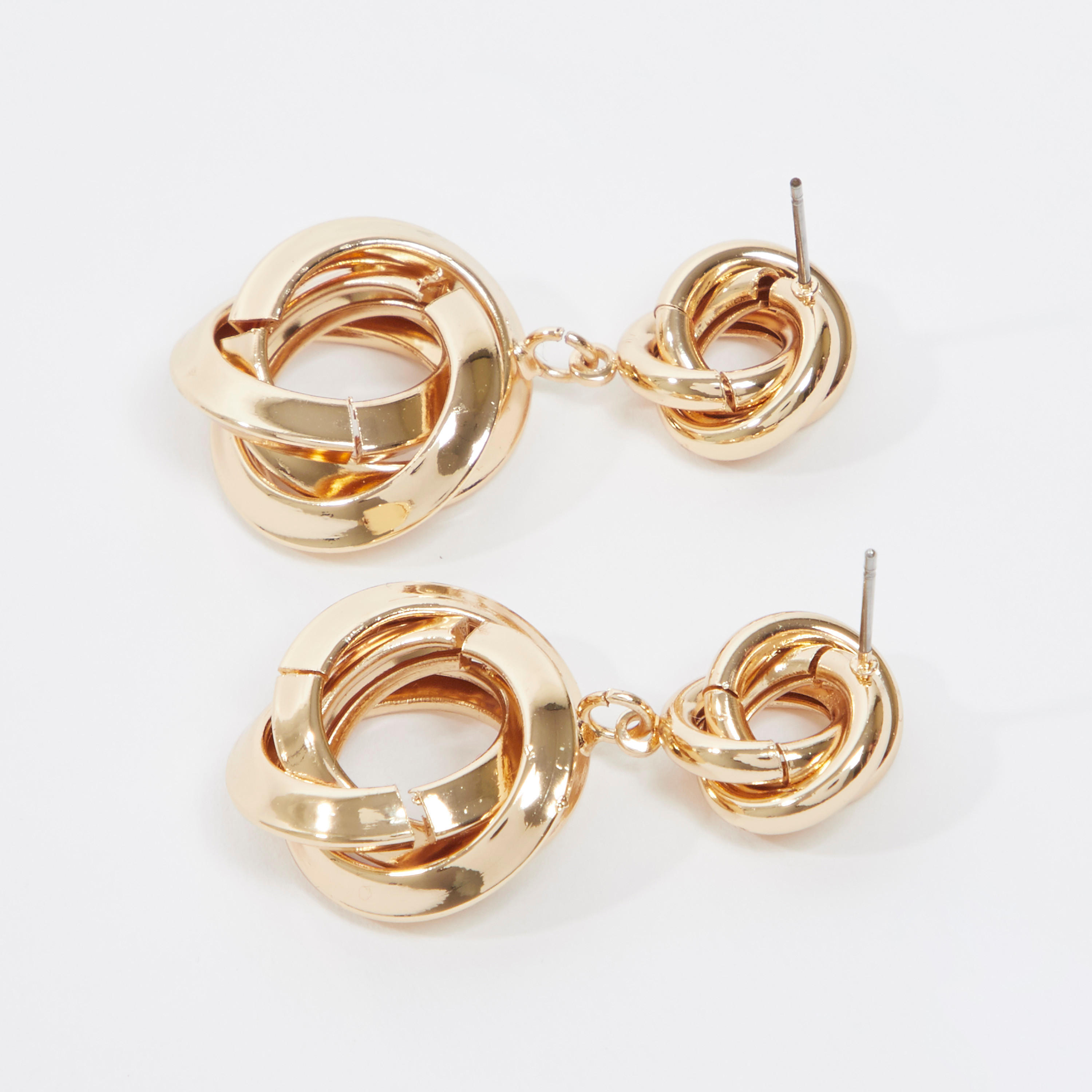 حلق بدلاية سادة ومشبك إغلاق-women-watchesandjewellery-jewellery-earrings-image-1