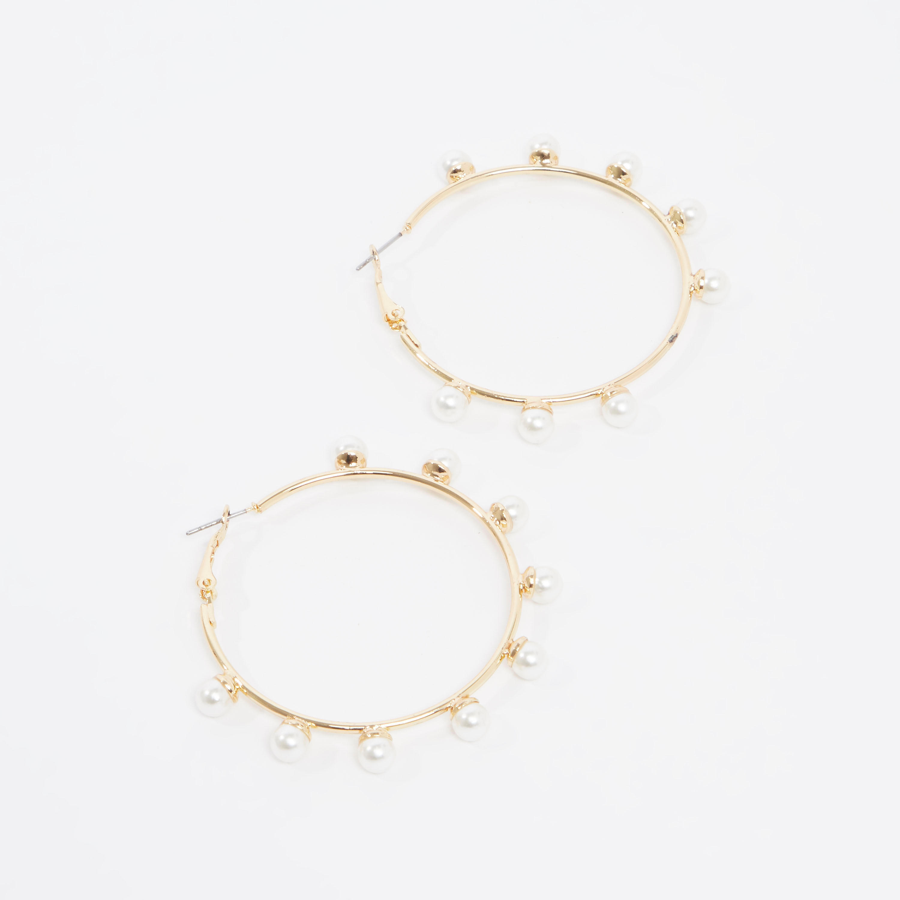 Embellished Hinged Hoop Earrings-women-watchesandjewellery-jewellery-earrings-image-1