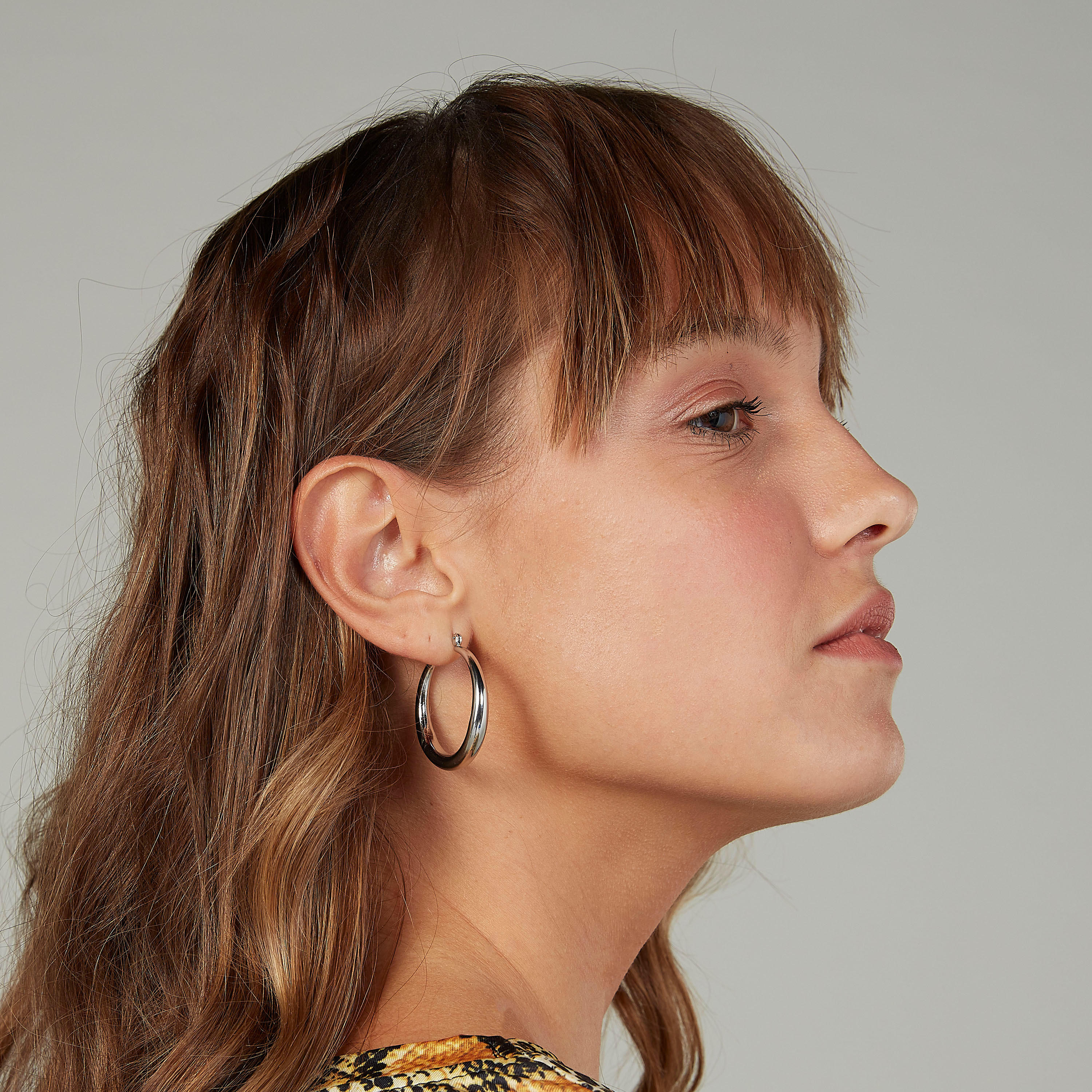 Plain Hinged Hoop Earrings-women-watchesandjewellery-jewellery-earrings-image-2