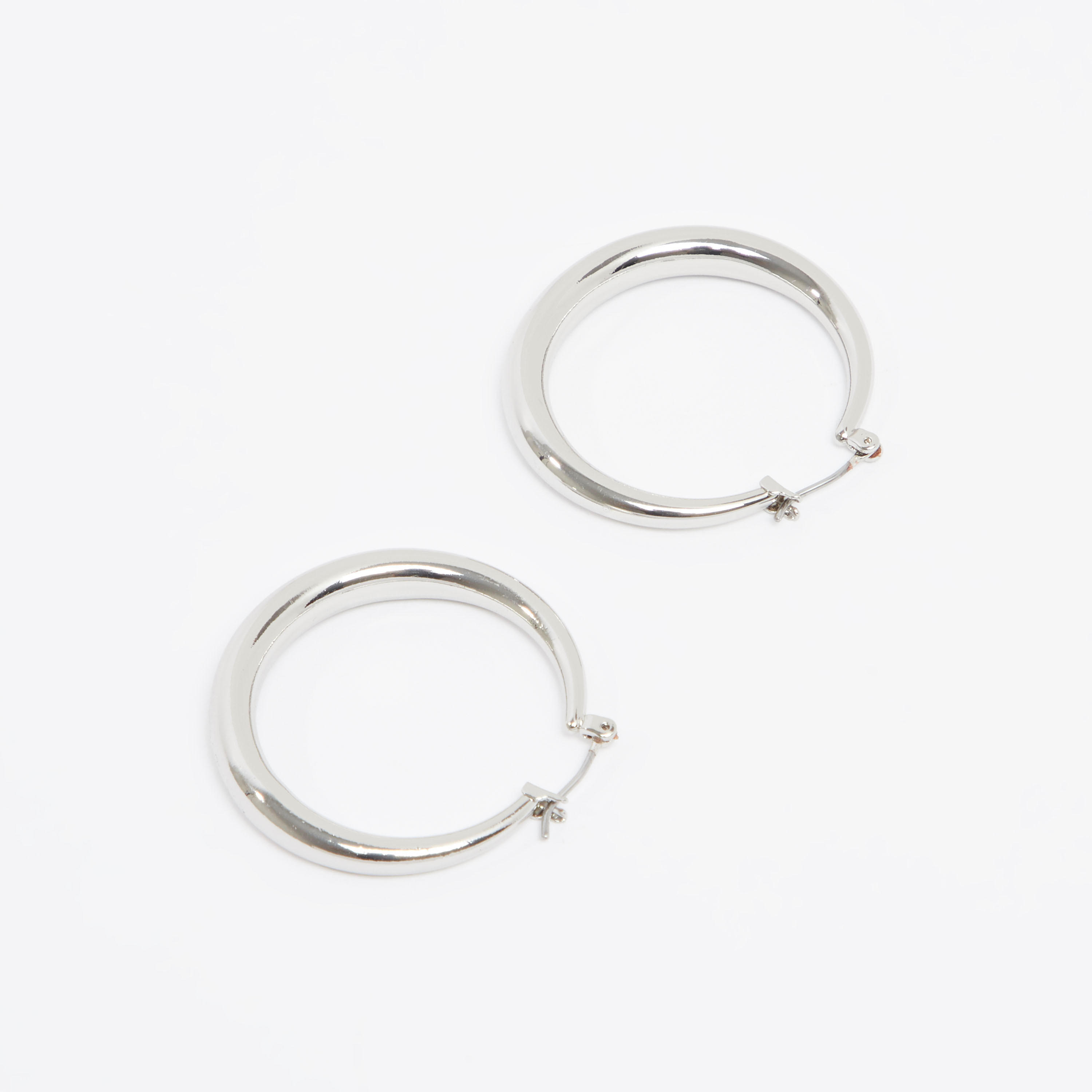 Plain Hinged Hoop Earrings-women-watchesandjewellery-jewellery-earrings-image-3