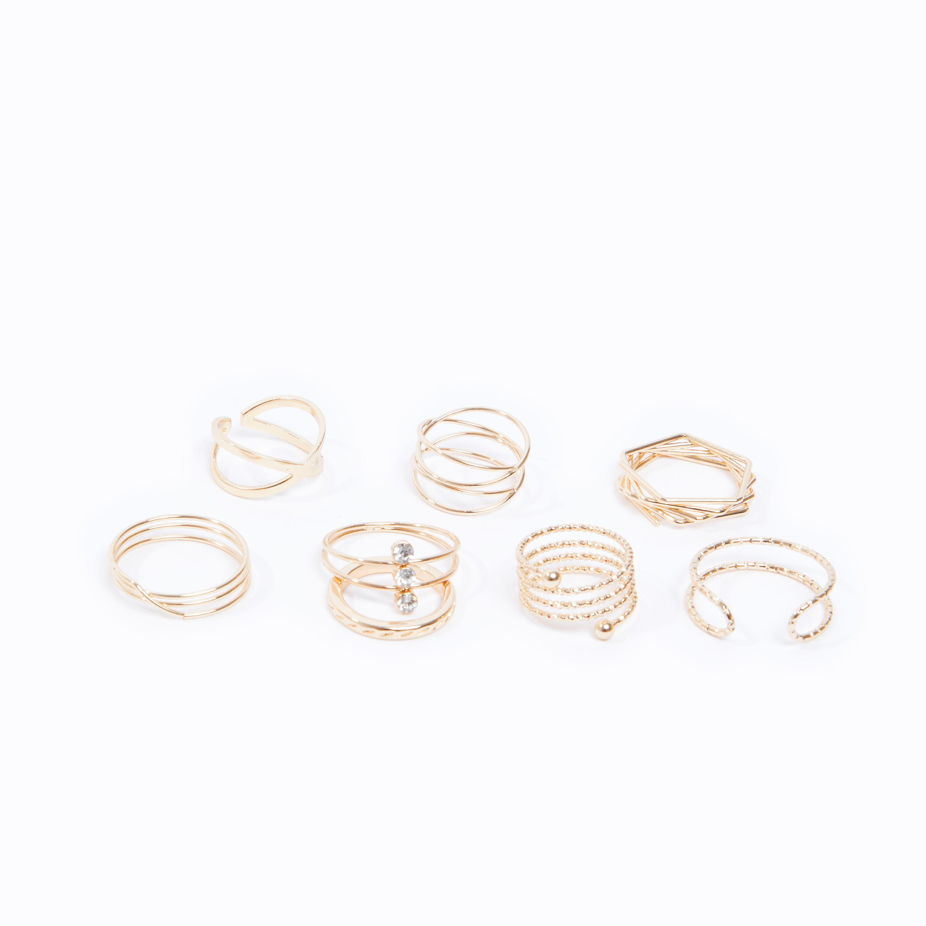 Set of 7 - Assorted Finger Rings-women-watchesandjewellery-jewellery-rings-image-1
