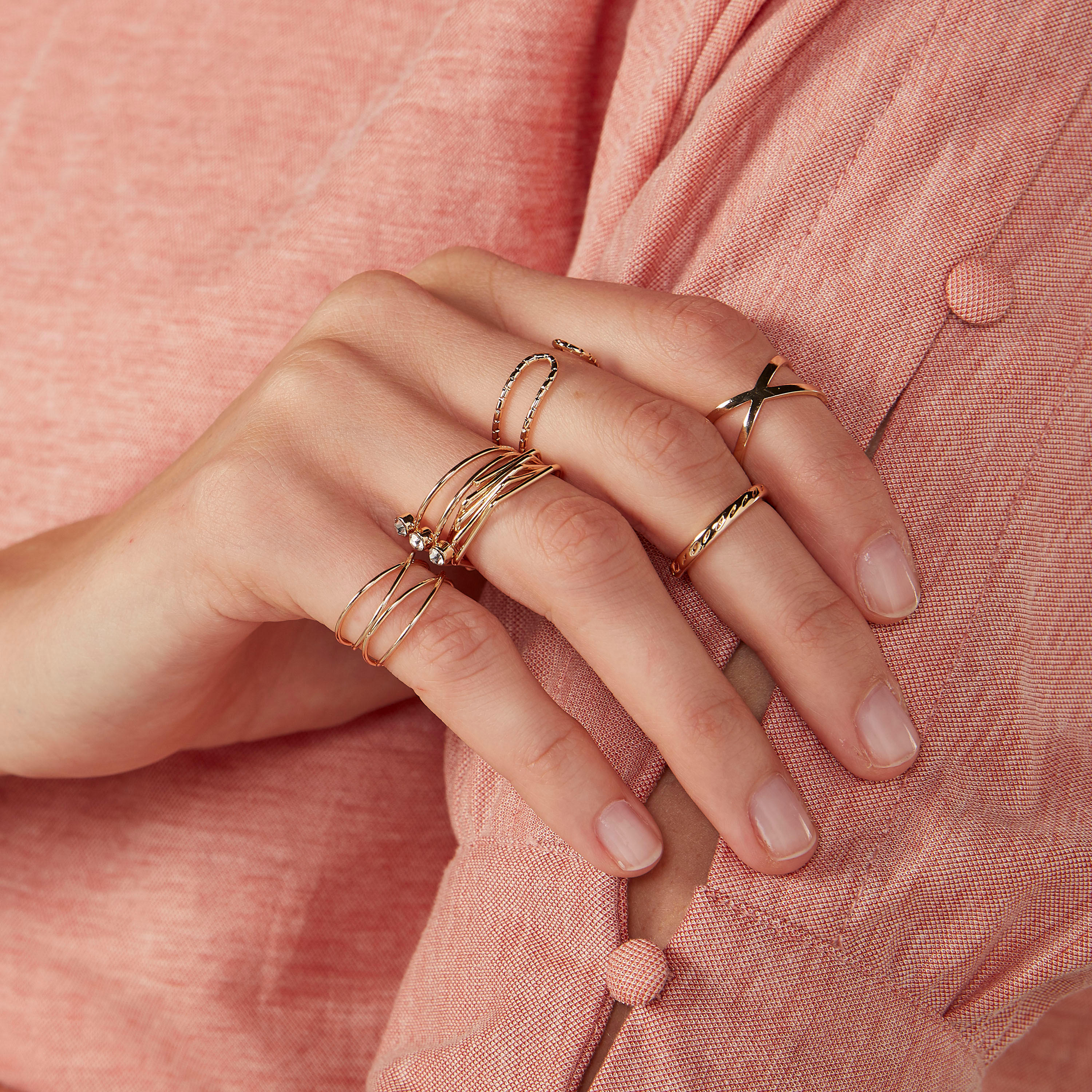 Set of 7 - Assorted Finger Rings-women-watchesandjewellery-jewellery-rings-image-2