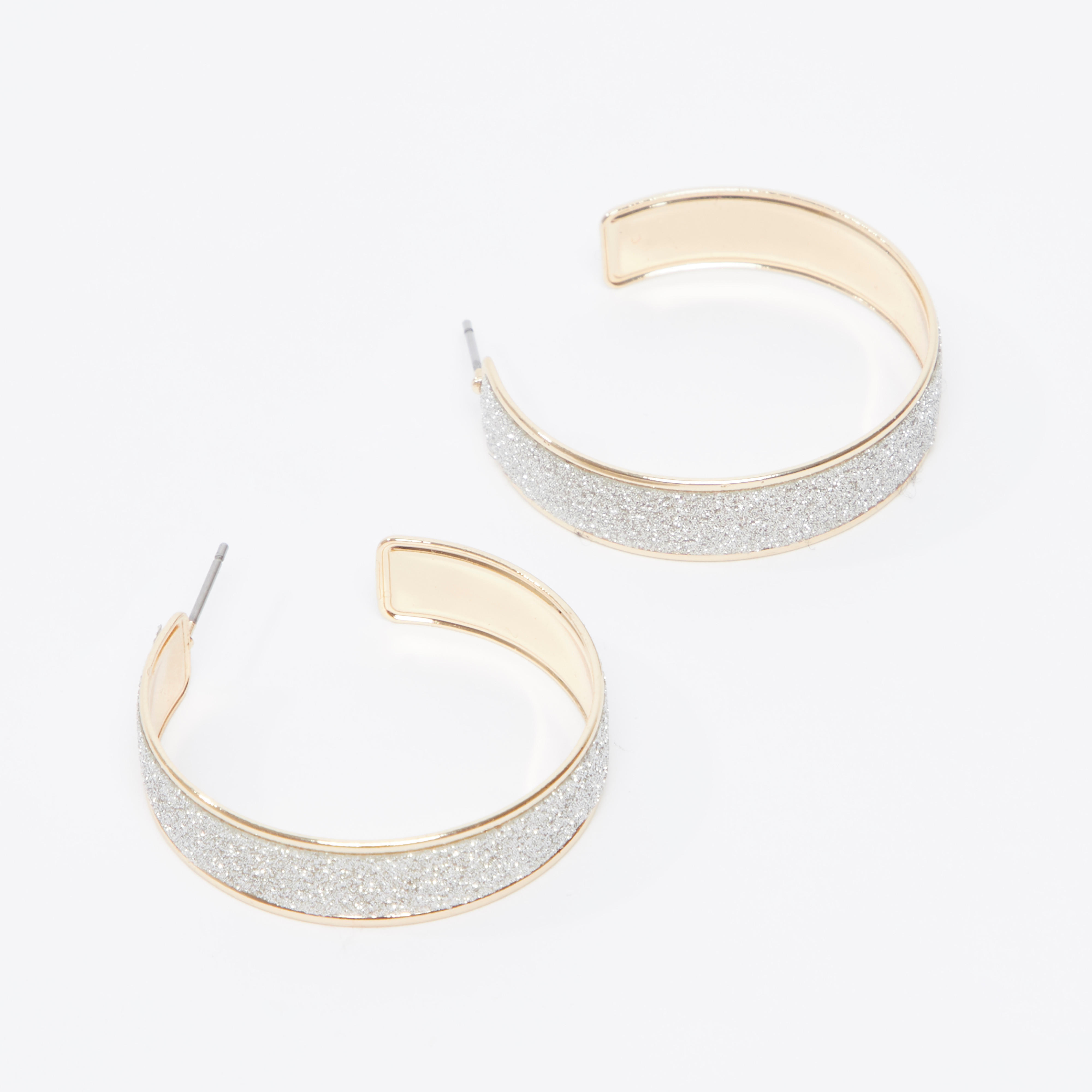 Embellished Hoop Earrings with Pushback Closure-women-watchesandjewellery-jewellery-earrings-image-1