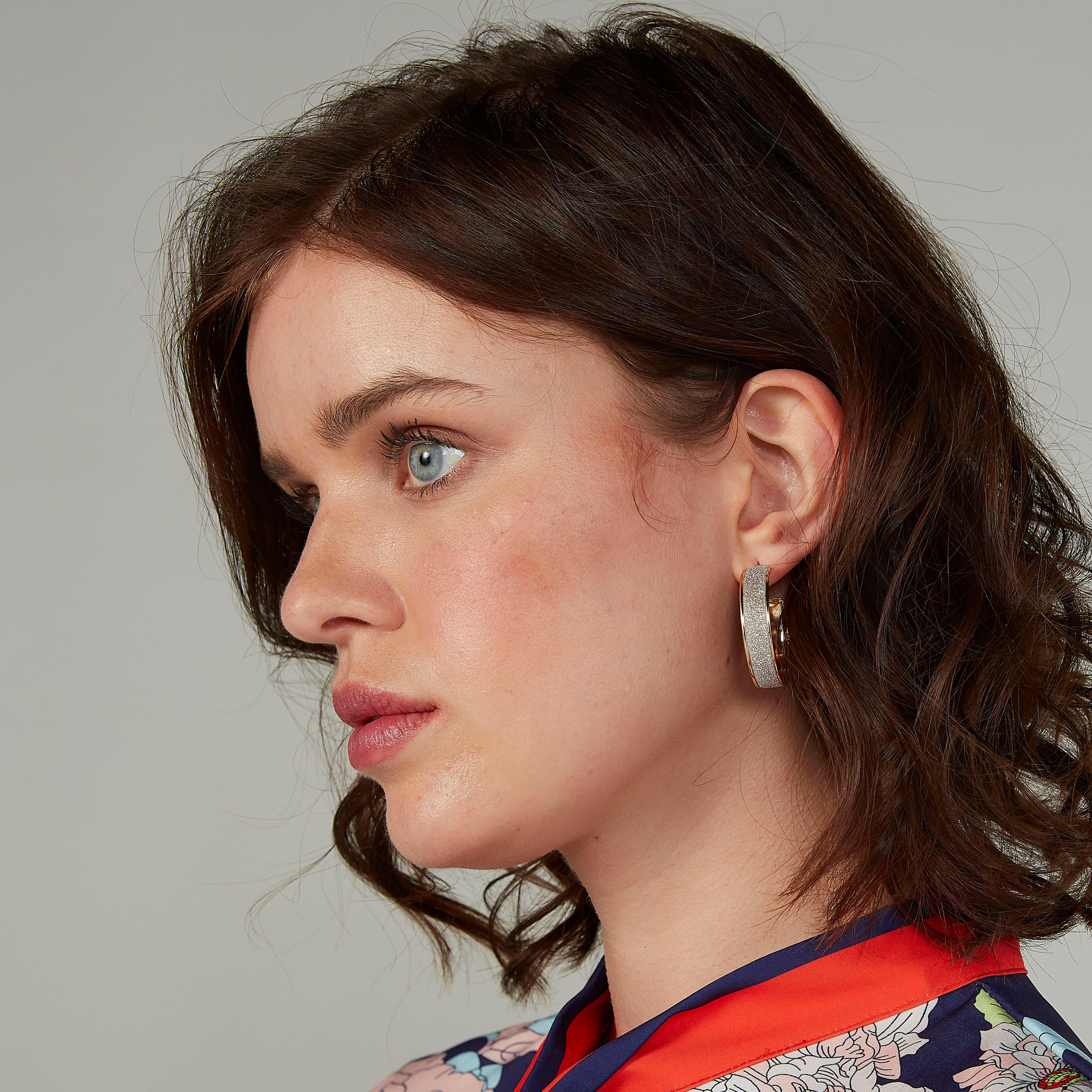 Embellished Hoop Earrings with Pushback Closure-women-watchesandjewellery-jewellery-earrings-image-2