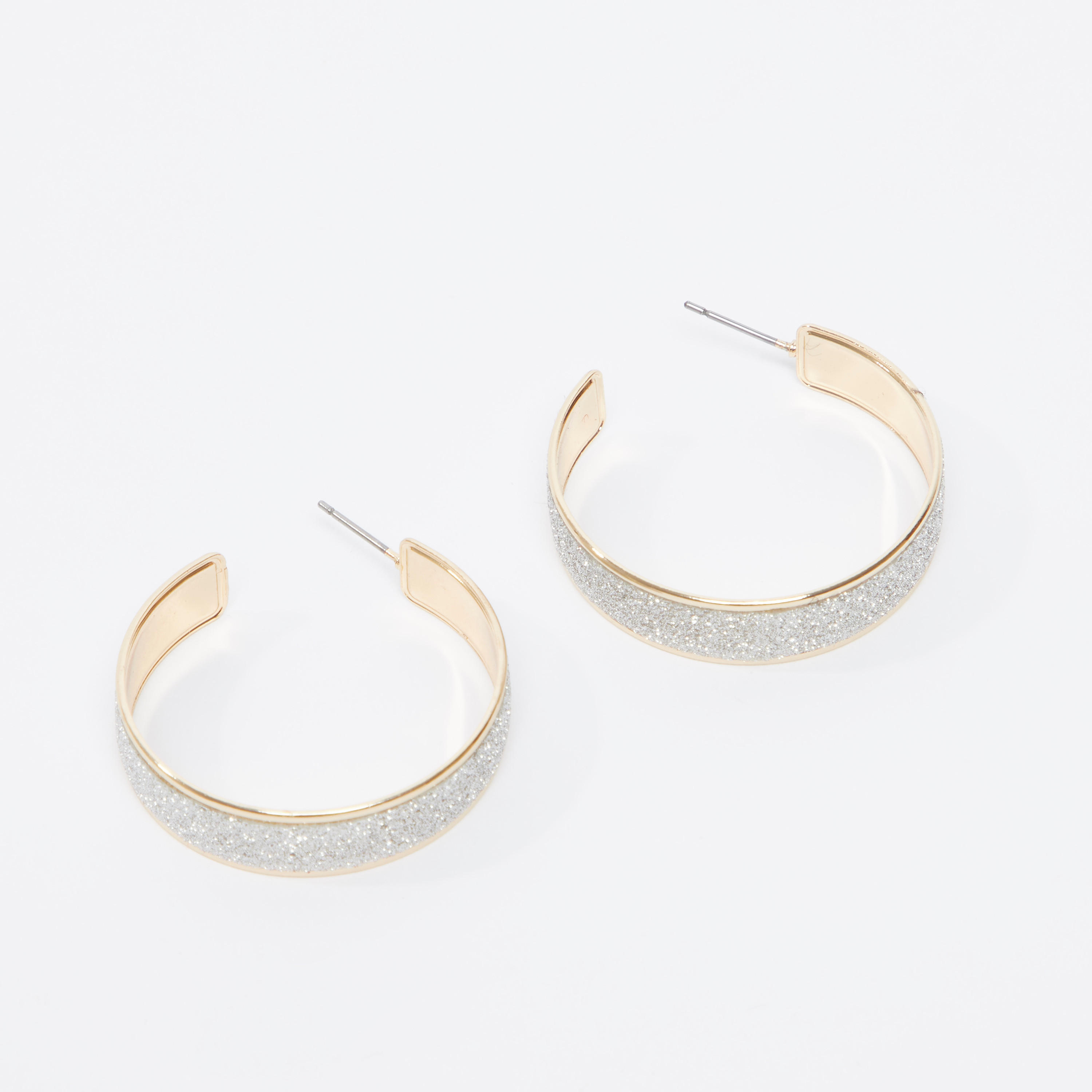 Embellished Hoop Earrings with Pushback Closure-women-watchesandjewellery-jewellery-earrings-image-3