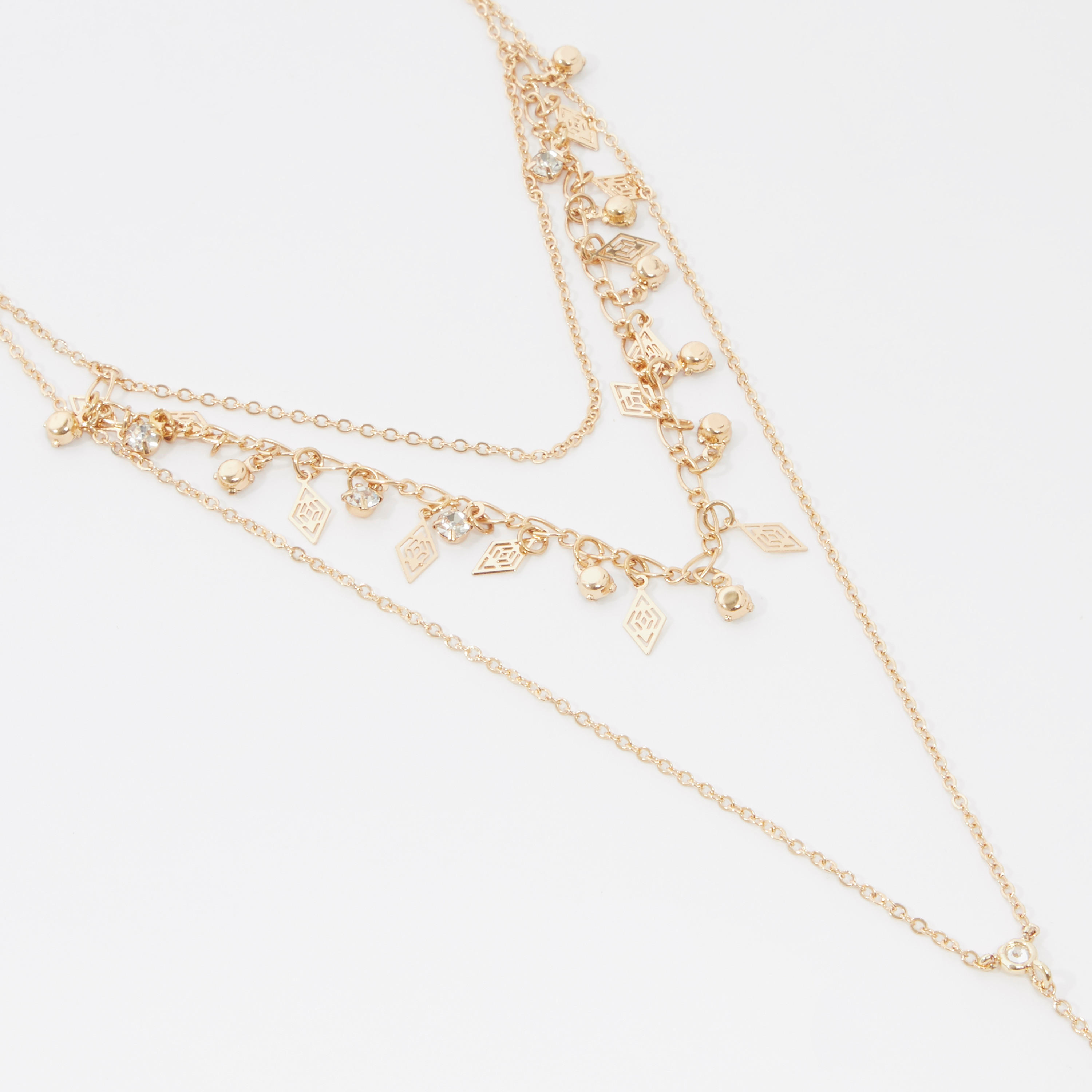 قلادة مزيّنة متعدّدة الطبقات بمشبك إغلاق-women-watchesandjewellery-jewellery-necklacesandpendants-image-1