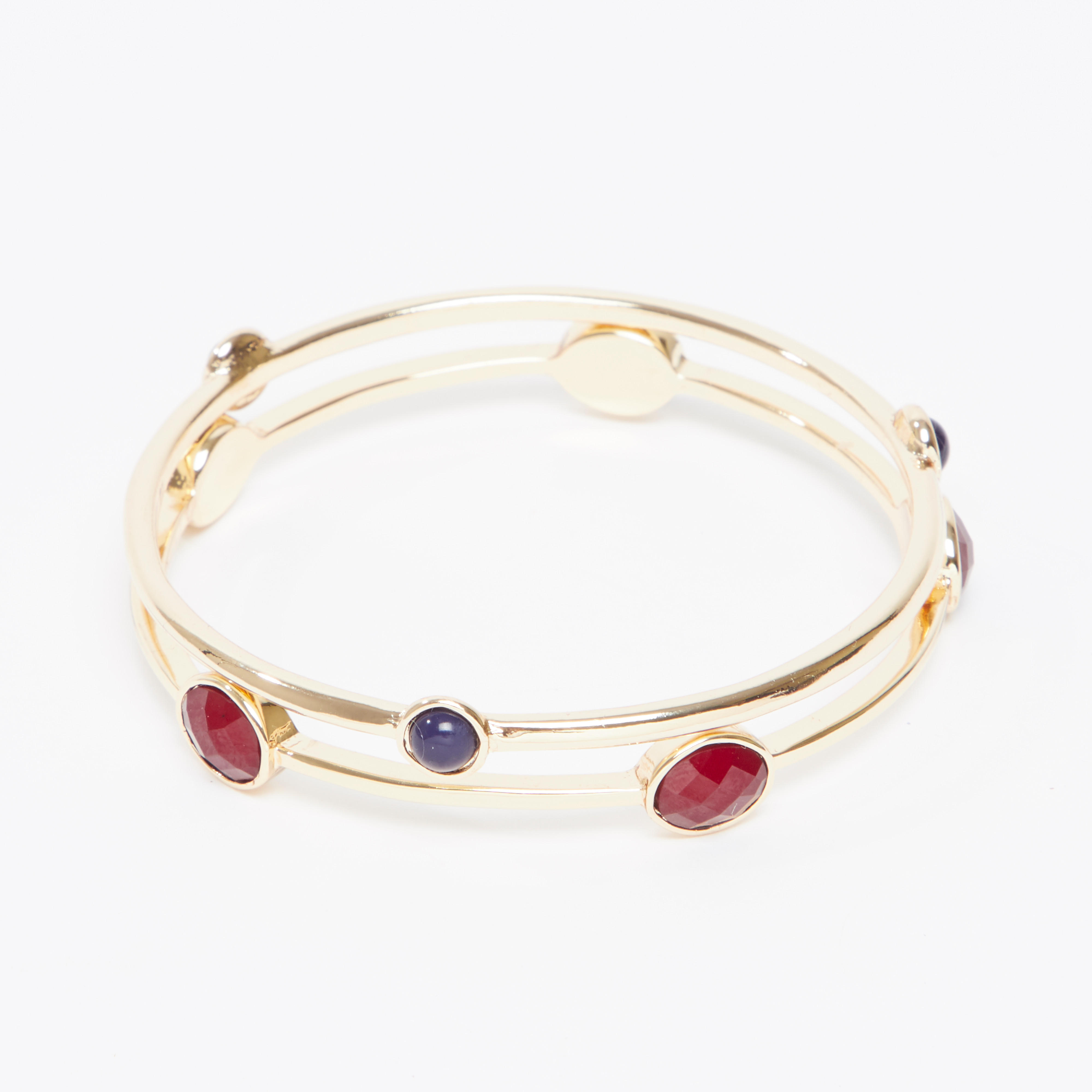 أساور مزينة - طقم من قطعتين-women-watchesandjewellery-jewellery-banglesandbracelets-image-1