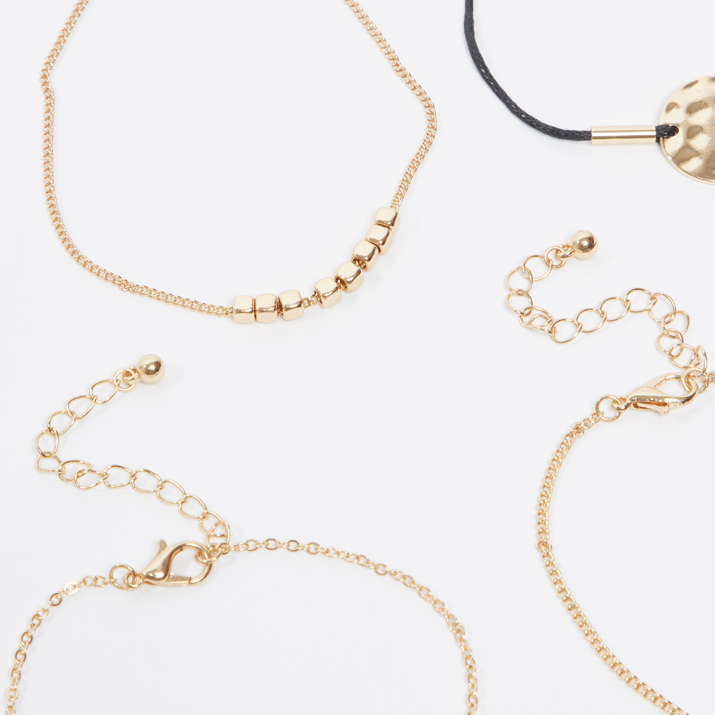 اساور مزينة بمشبك إغلاق - طقم من 5 قطع-women-watchesandjewellery-jewellery-banglesandbracelets-image-3