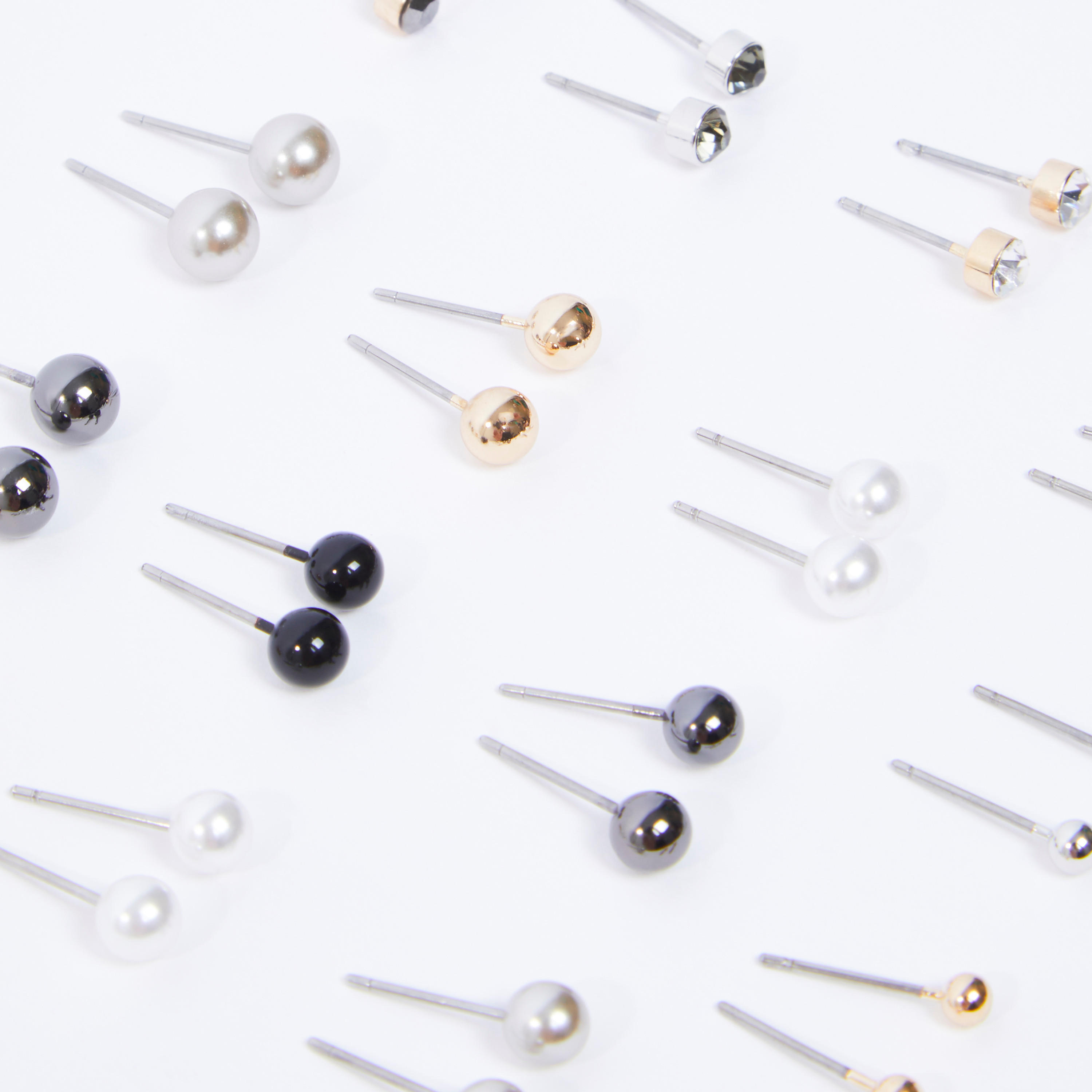 Set of 15 - Assorted Studs with Pushback Closure-women-watchesandjewellery-jewellery-earrings-image-3