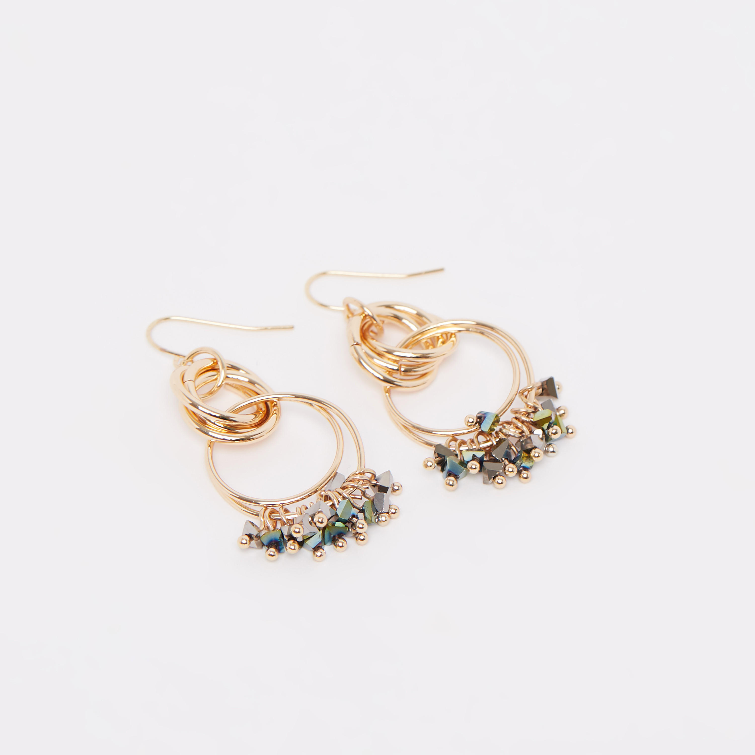 Embellished Dangling Earrings with Fish Hook-women-watchesandjewellery-jewellery-earrings-image-1
