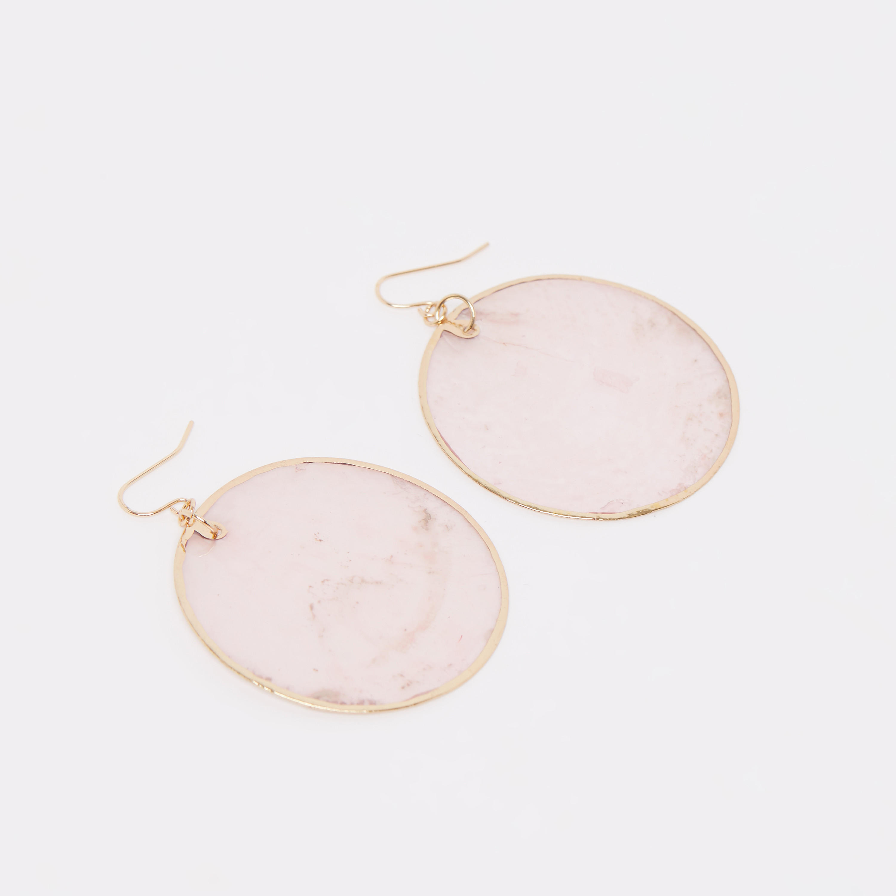 أقراط سادة متدلية مرصّعة بالأحجار بقفل بتصميم خطّاف-women-watchesandjewellery-jewellery-earrings-image-4