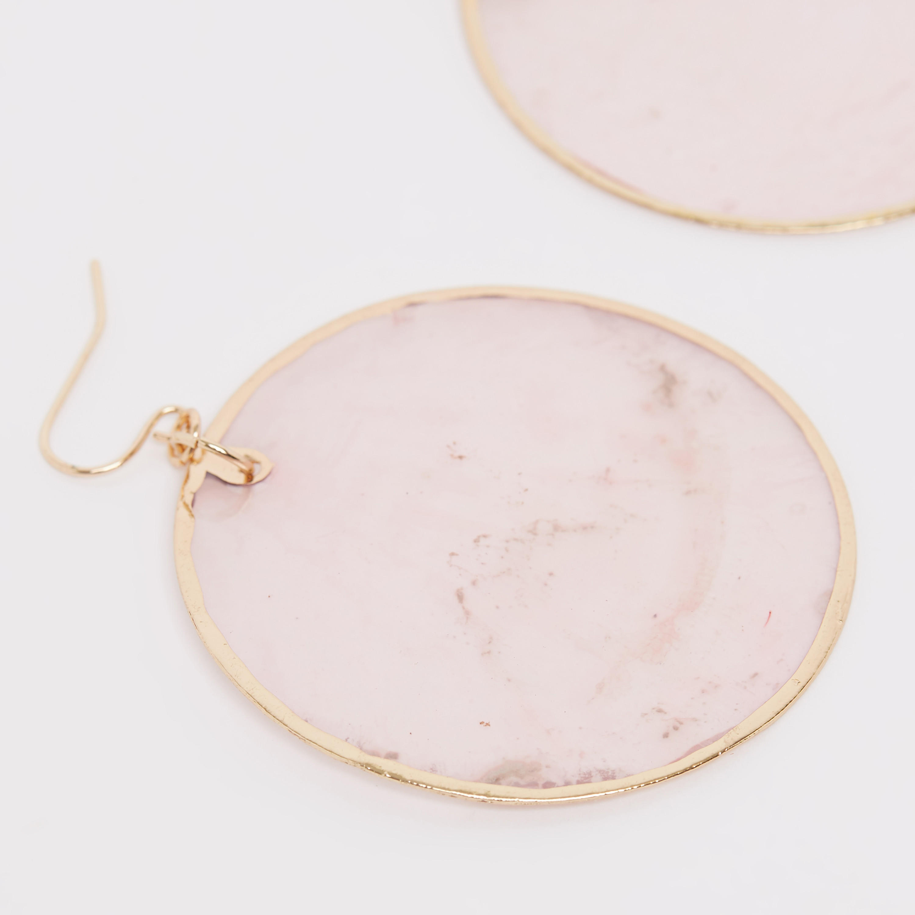 أقراط سادة متدلية مرصّعة بالأحجار بقفل بتصميم خطّاف-women-watchesandjewellery-jewellery-earrings-image-2