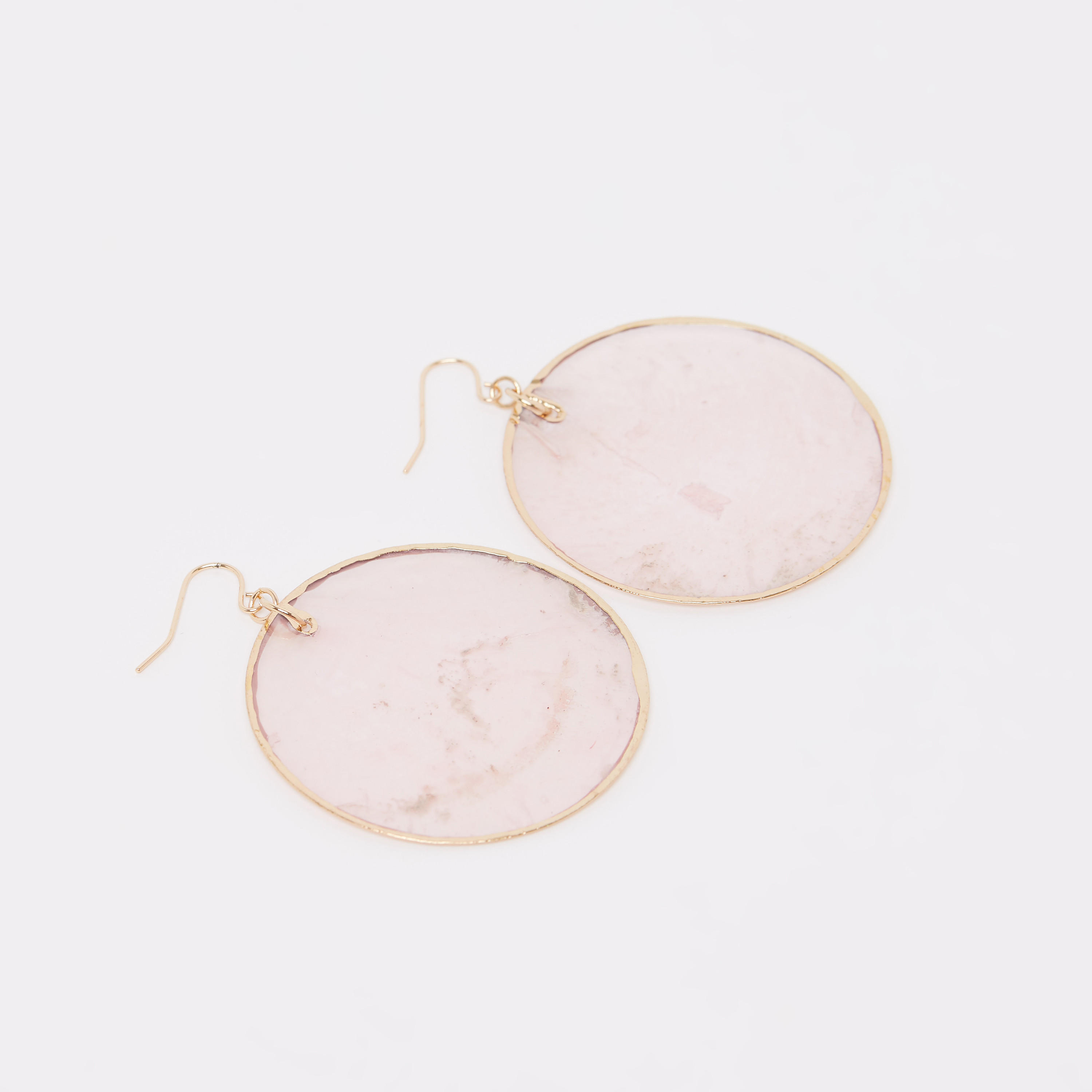 أقراط سادة متدلية مرصّعة بالأحجار بقفل بتصميم خطّاف-women-watchesandjewellery-jewellery-earrings-image-1