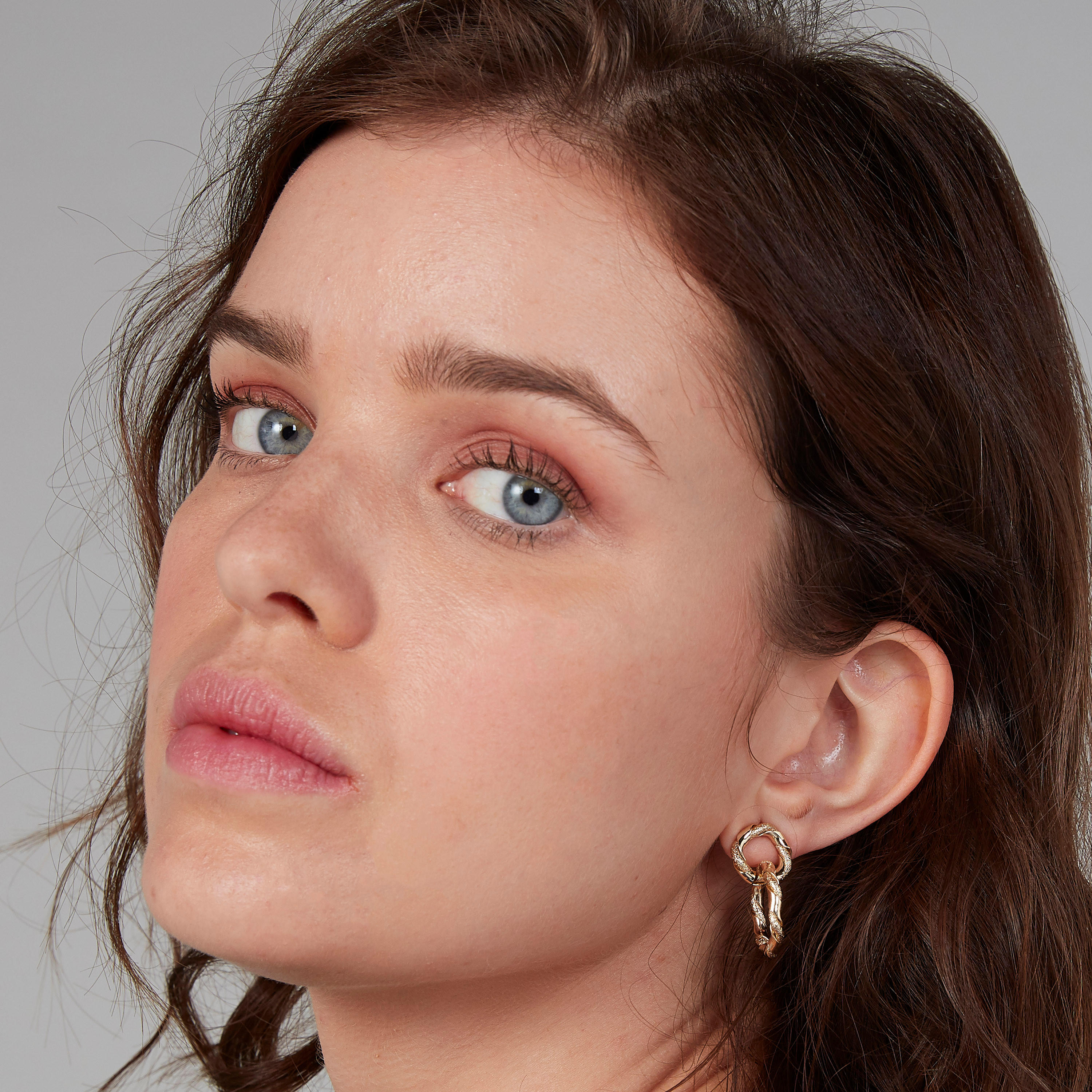 حلق بدلاية سادة ومشبك إغلاق-women-watchesandjewellery-jewellery-earrings-image-2