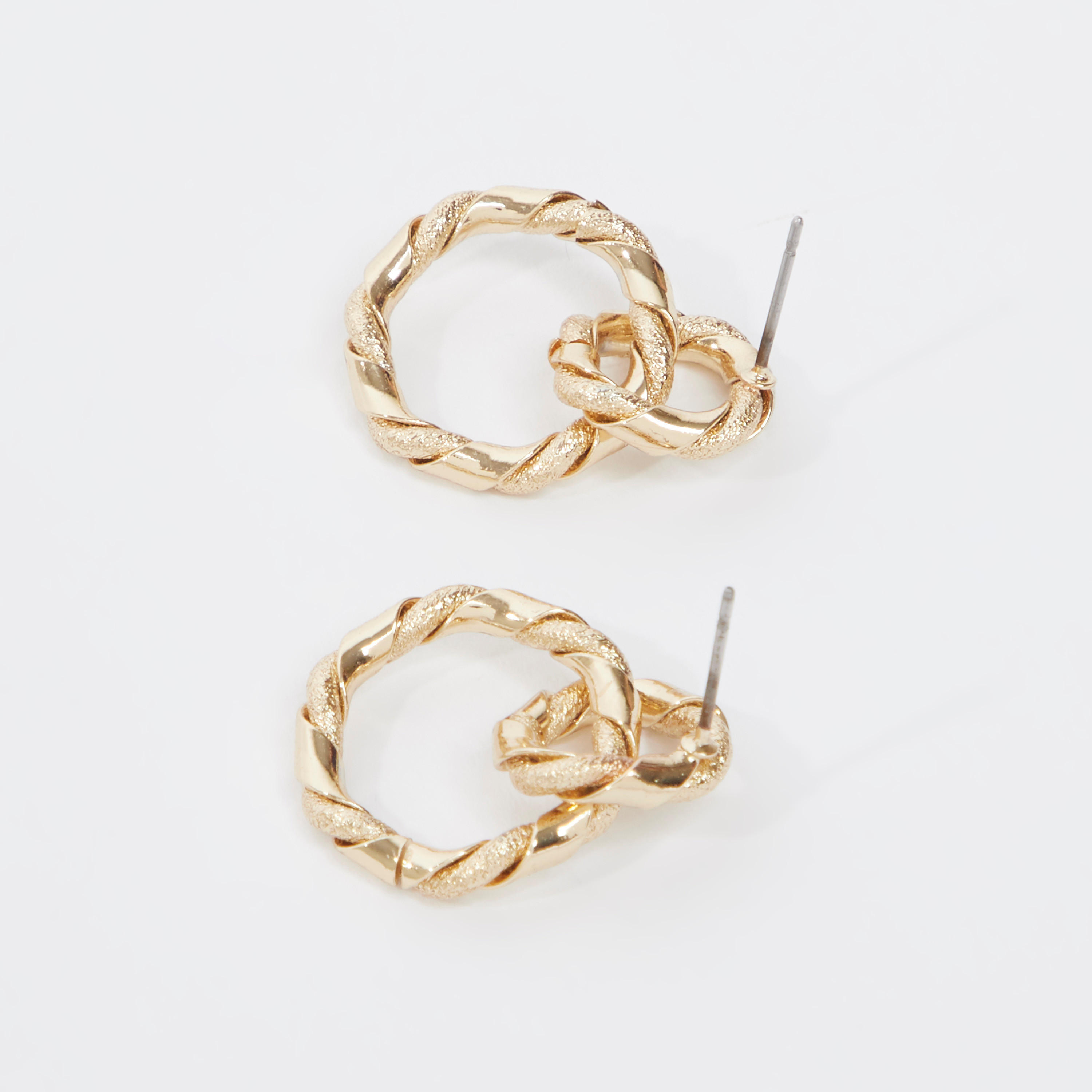حلق بدلاية سادة ومشبك إغلاق-women-watchesandjewellery-jewellery-earrings-image-1