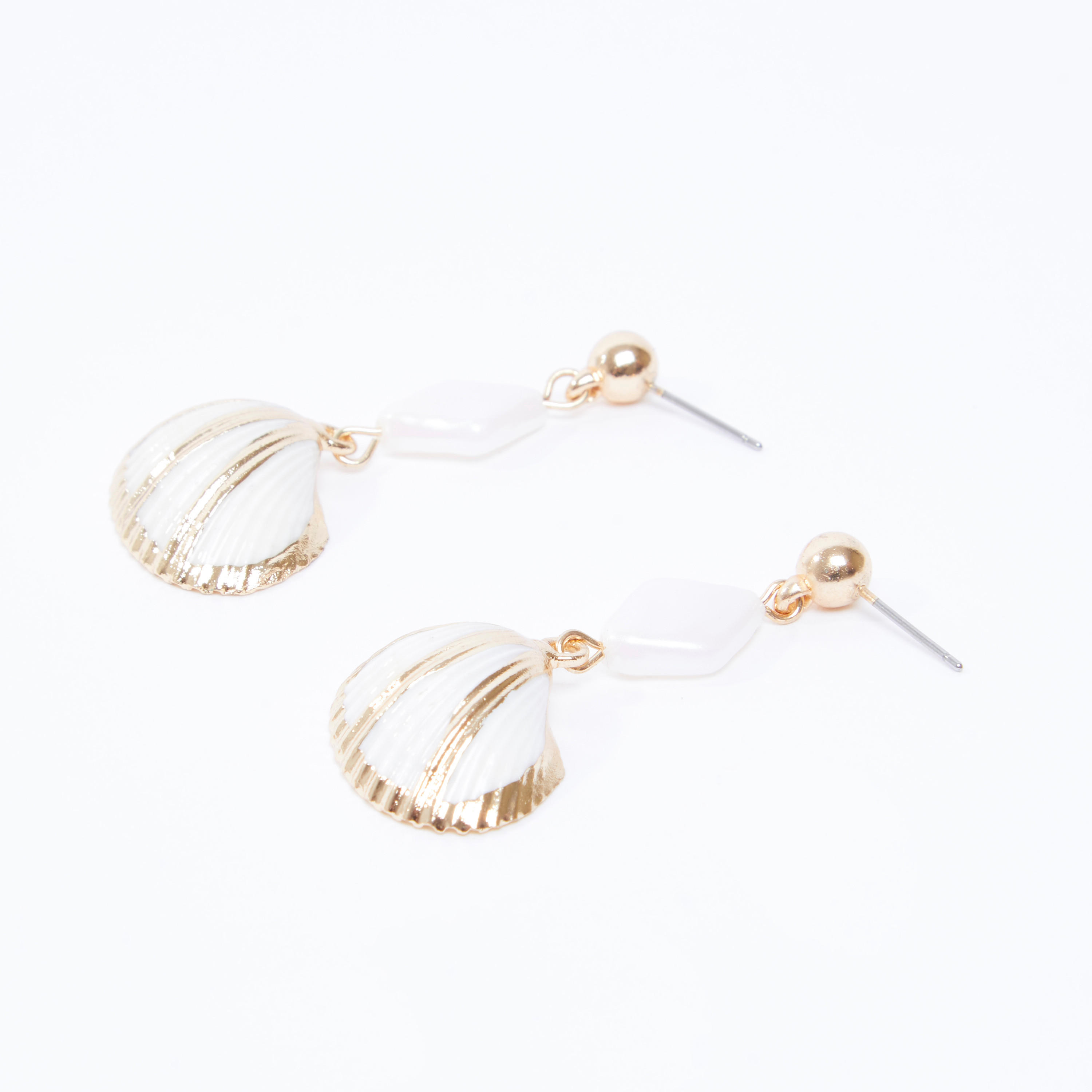 حلقان بدلّاية مزيّنة ومكبس إغلاق-women-watchesandjewellery-jewellery-earrings-image-1